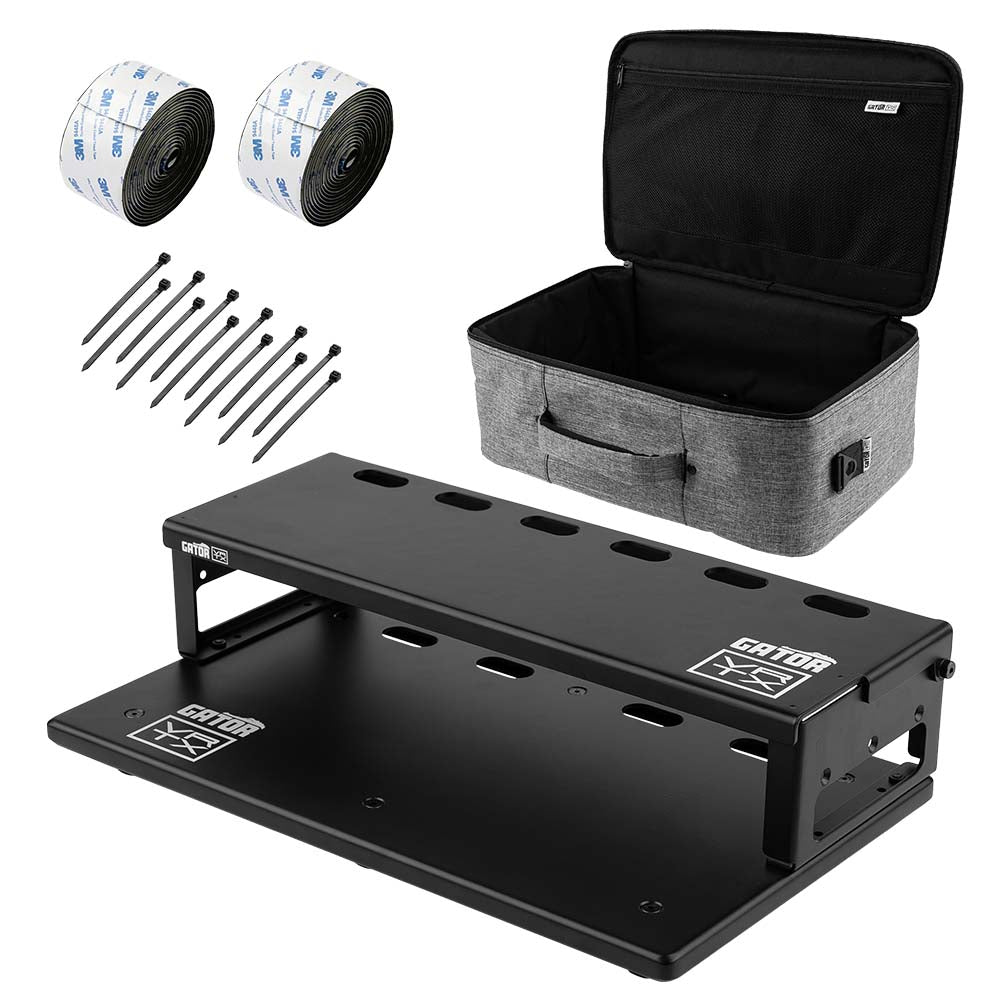 Gator Vertex GV-TL1710R1-GB Travel Lite 17" x 10" Pedalboard and Riser w/ Padded Gig Bag - View 5 | MusicMarket