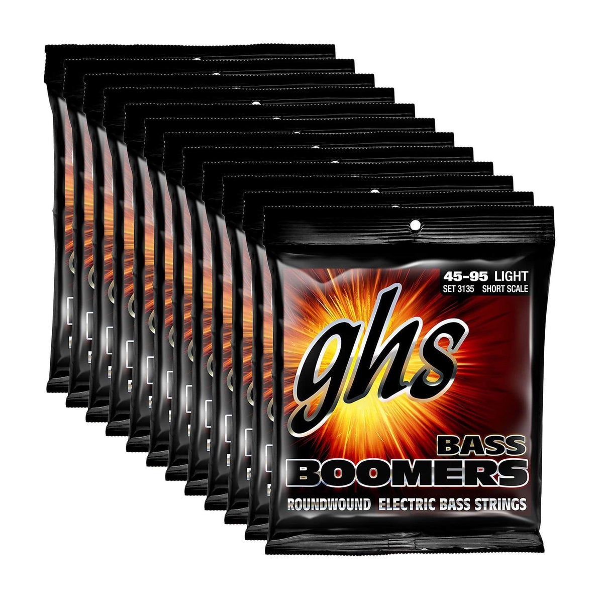 GHS 3135 Bass Boomers 45-95 Short Scale 12 Pack Bundle - MusicMarket