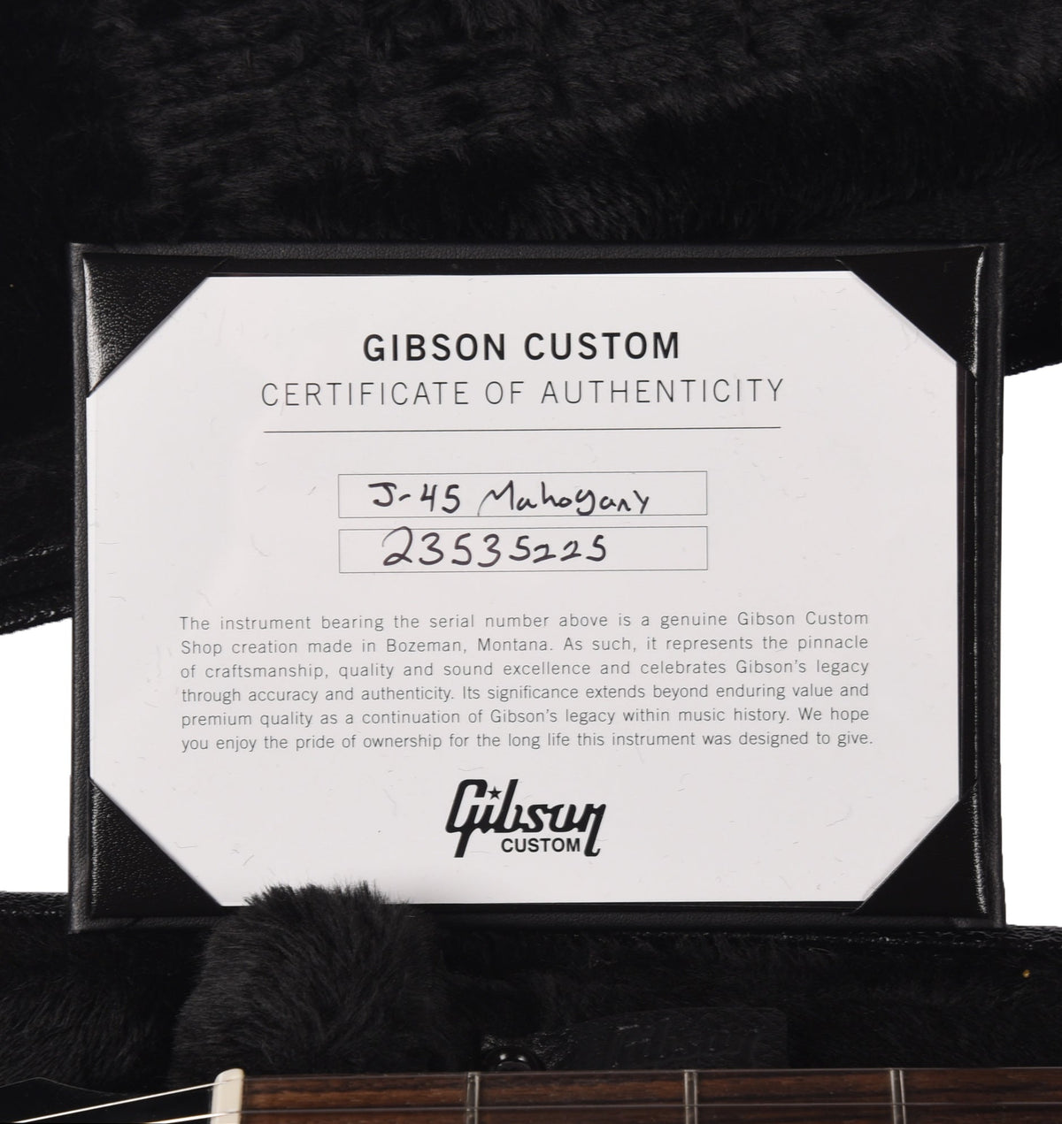 Gibson Custom Shop Limited Run J-45 All Mahogany TV Yellow Gloss - View 9 | MusicMarket