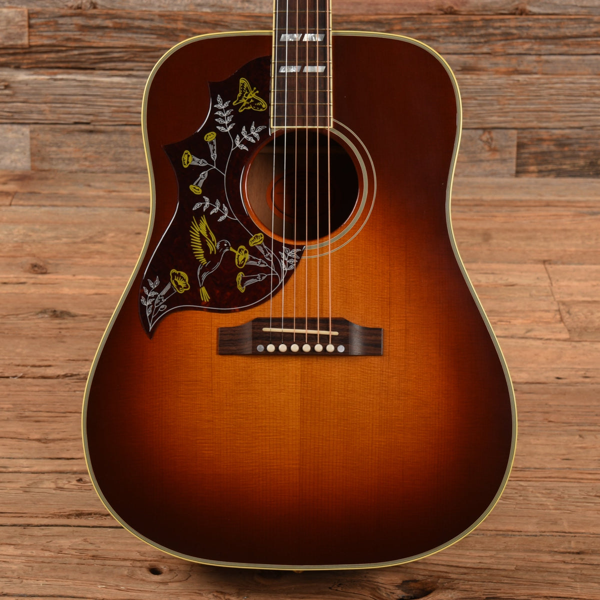 Gibson Hummingbird 2016 LEFTY Vintage Sunburst 2016 - MusicMarket