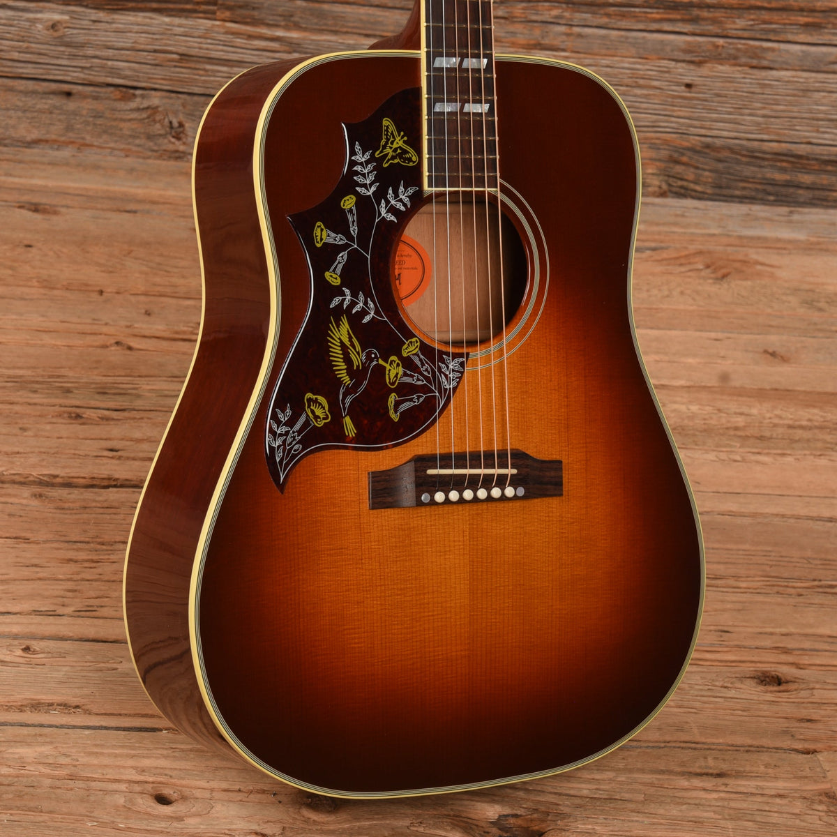 Gibson Hummingbird 2016 LEFTY Vintage Sunburst 2016 - View 2 | MusicMarket