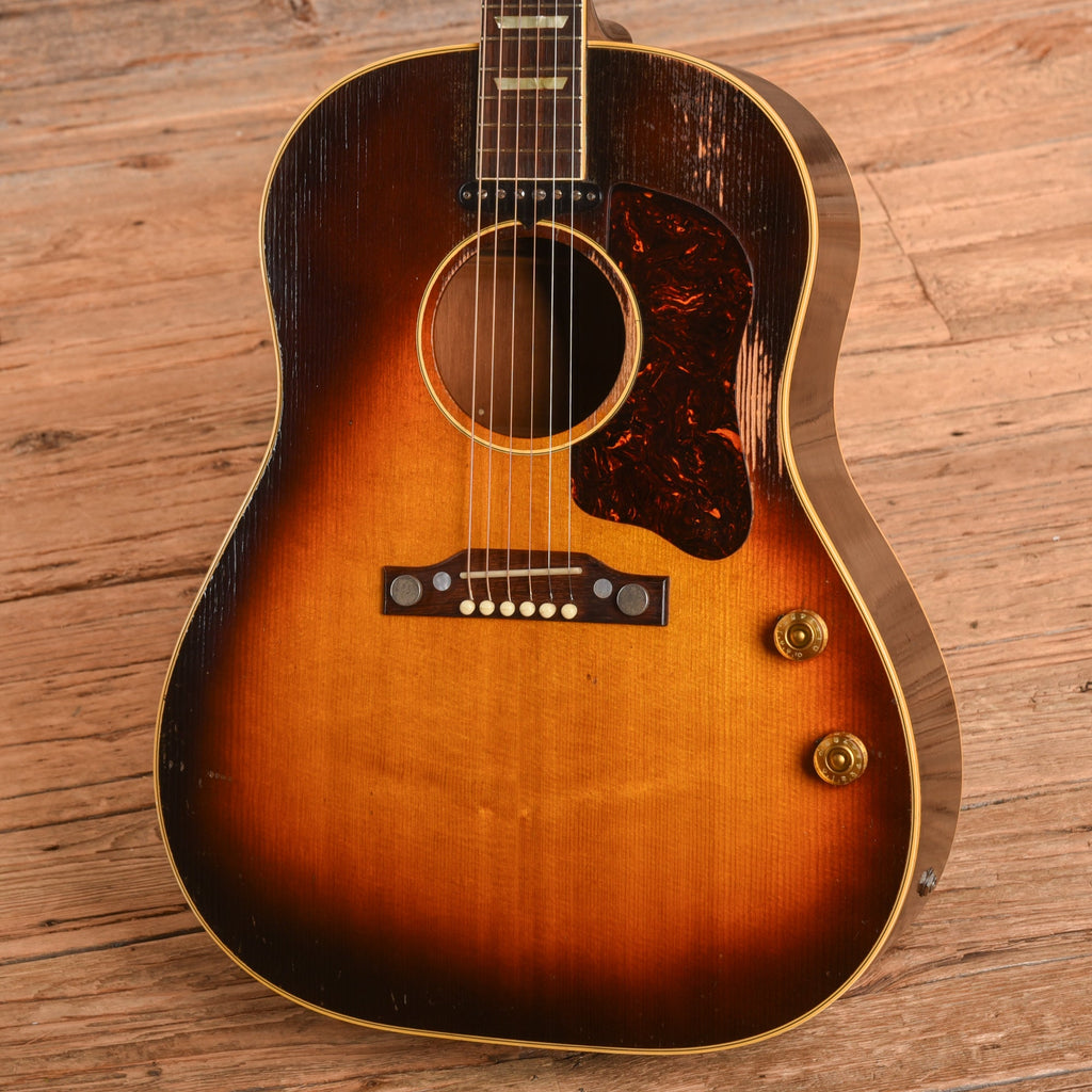 Gibson J-160E Sunburst 1955 - View 2 | MusicMarket