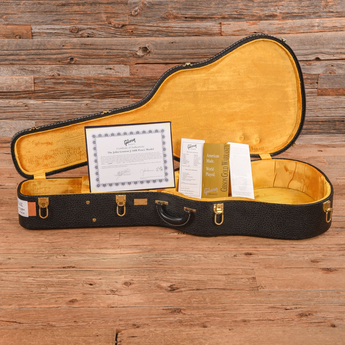 Gibson John Lennon J-160E Peace Model Natural 2007 - View 9 | MusicMarket