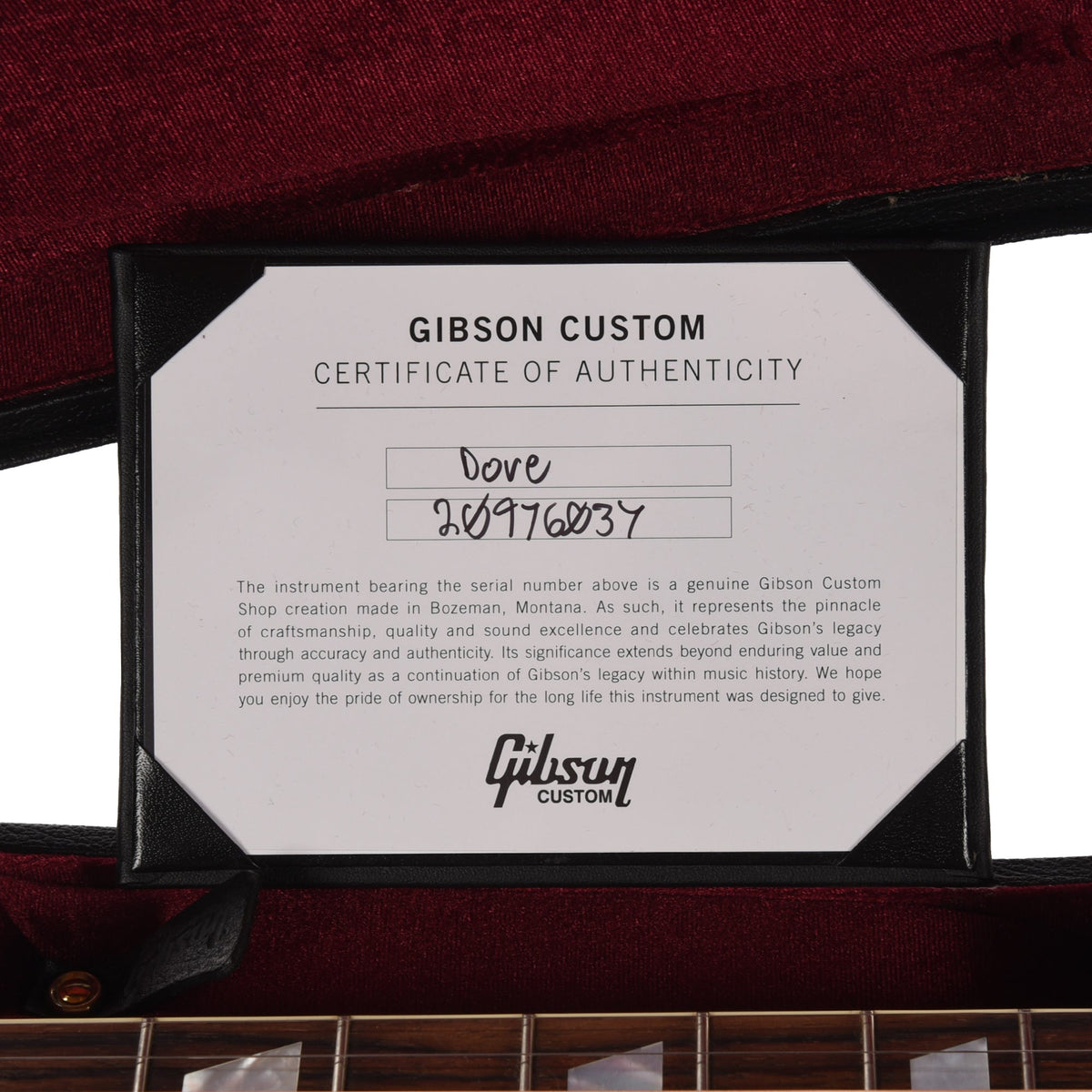 Gibson Modern Anniversary Limited Edition Dove Cremona Burst - View 9 | MusicMarket