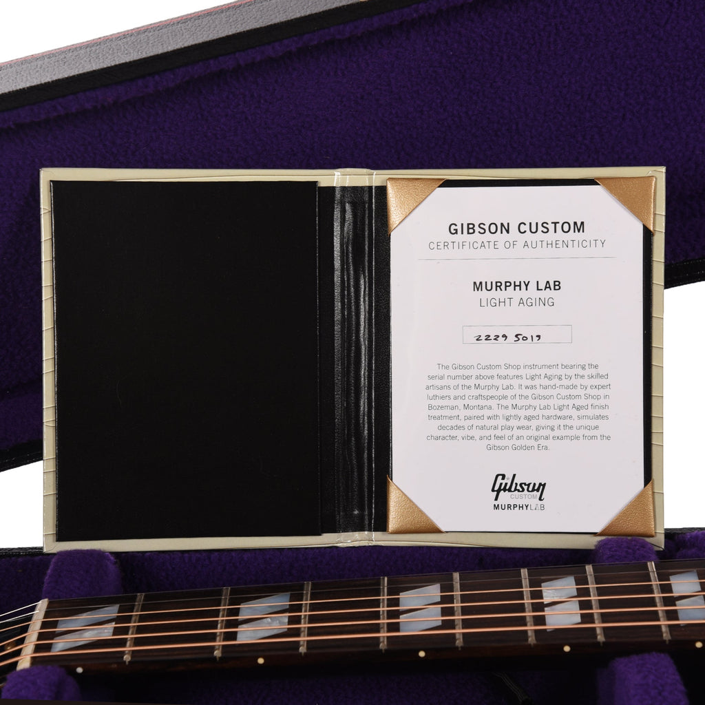 Gibson Custom Shop 1942 Banner Southern Jumbo Vintage Sunburst Murphy Lab Light Aged - View 9 | MusicMarket