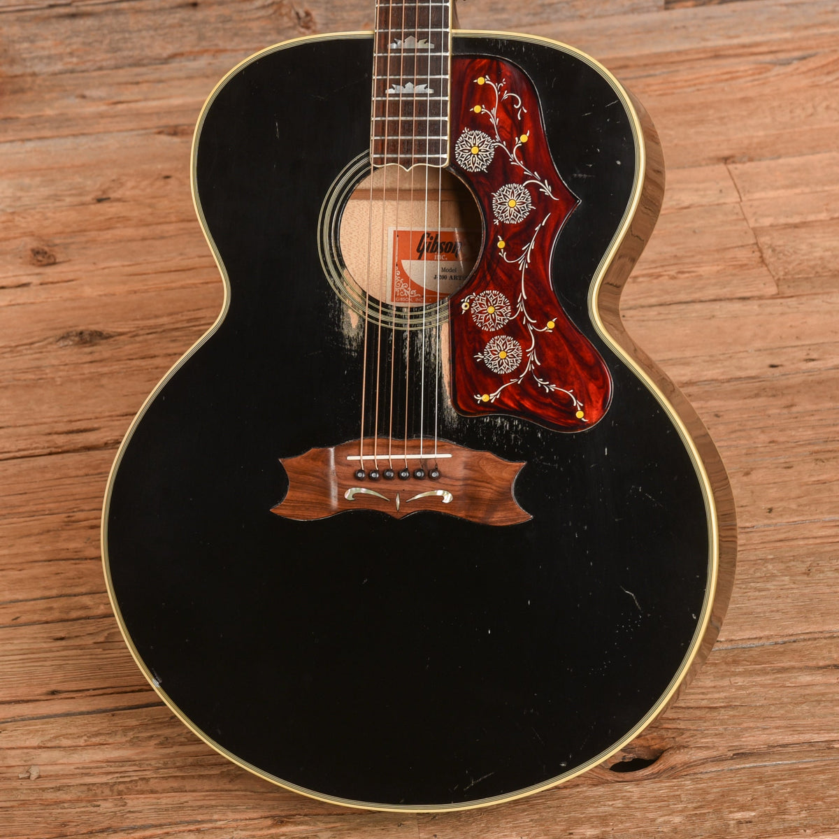 Gibson J-200 Black 1979 - View 2 | MusicMarket
