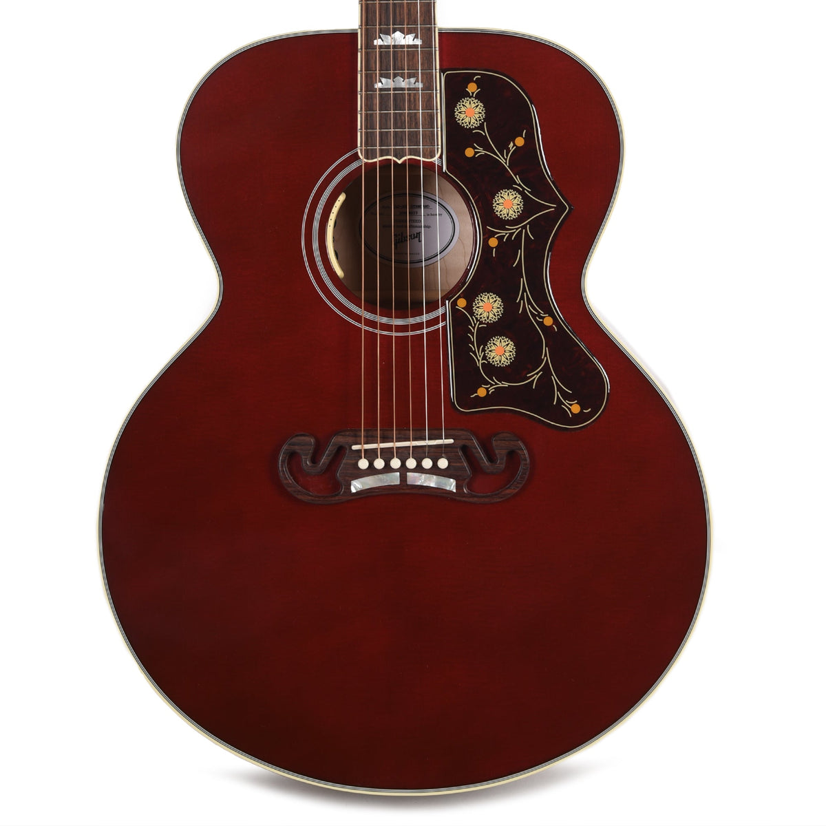 Gibson Modern SJ-200 Standard Maple Wine Red - MusicMarket