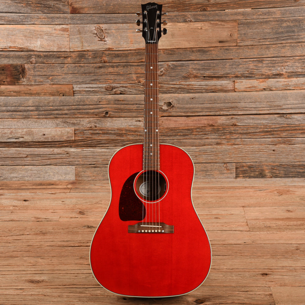 Gibson J-45 Standard Cherry 2022 LEFTY - View 4 | MusicMarket
