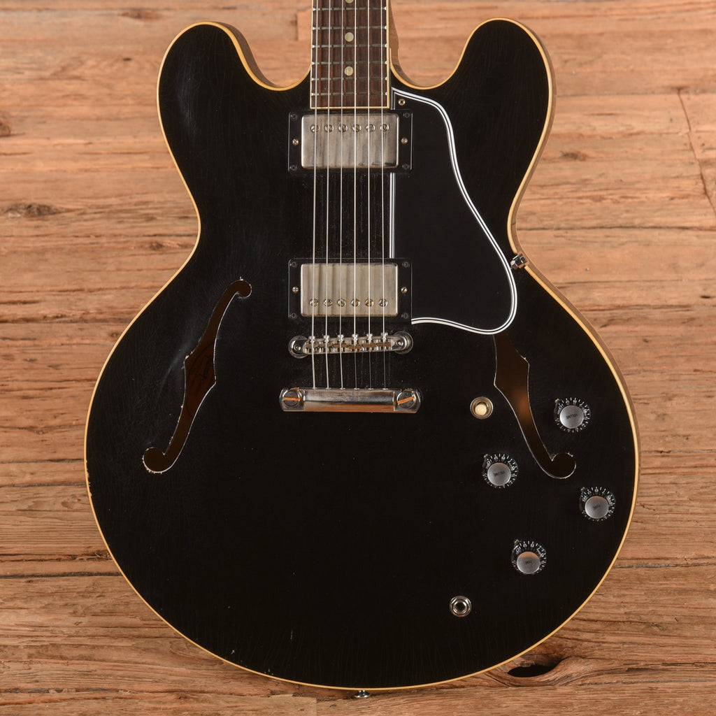 Gibson Custom Shop Murphy Lab '61 ES-335 Reissue "CME Spec" Ultra Light Aged Ebony 2020 - View 2 | MusicMarket