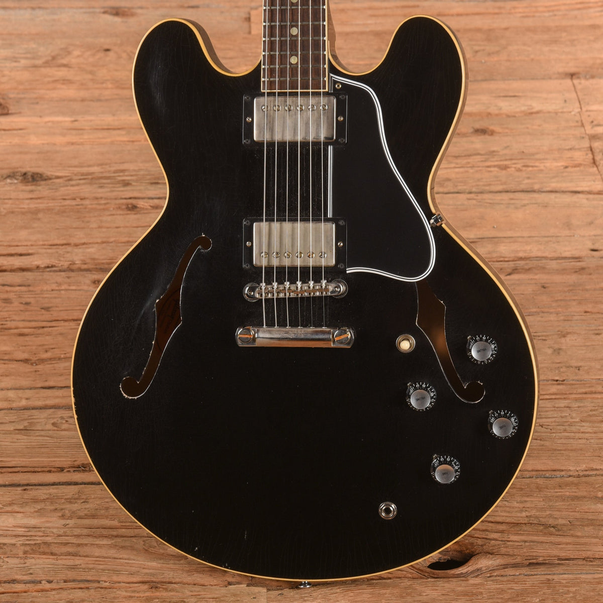Gibson Custom Shop Murphy Lab '61 ES-335 Reissue "CME Spec" Ultra Light Aged Ebony 2020 - View 2 | MusicMarket