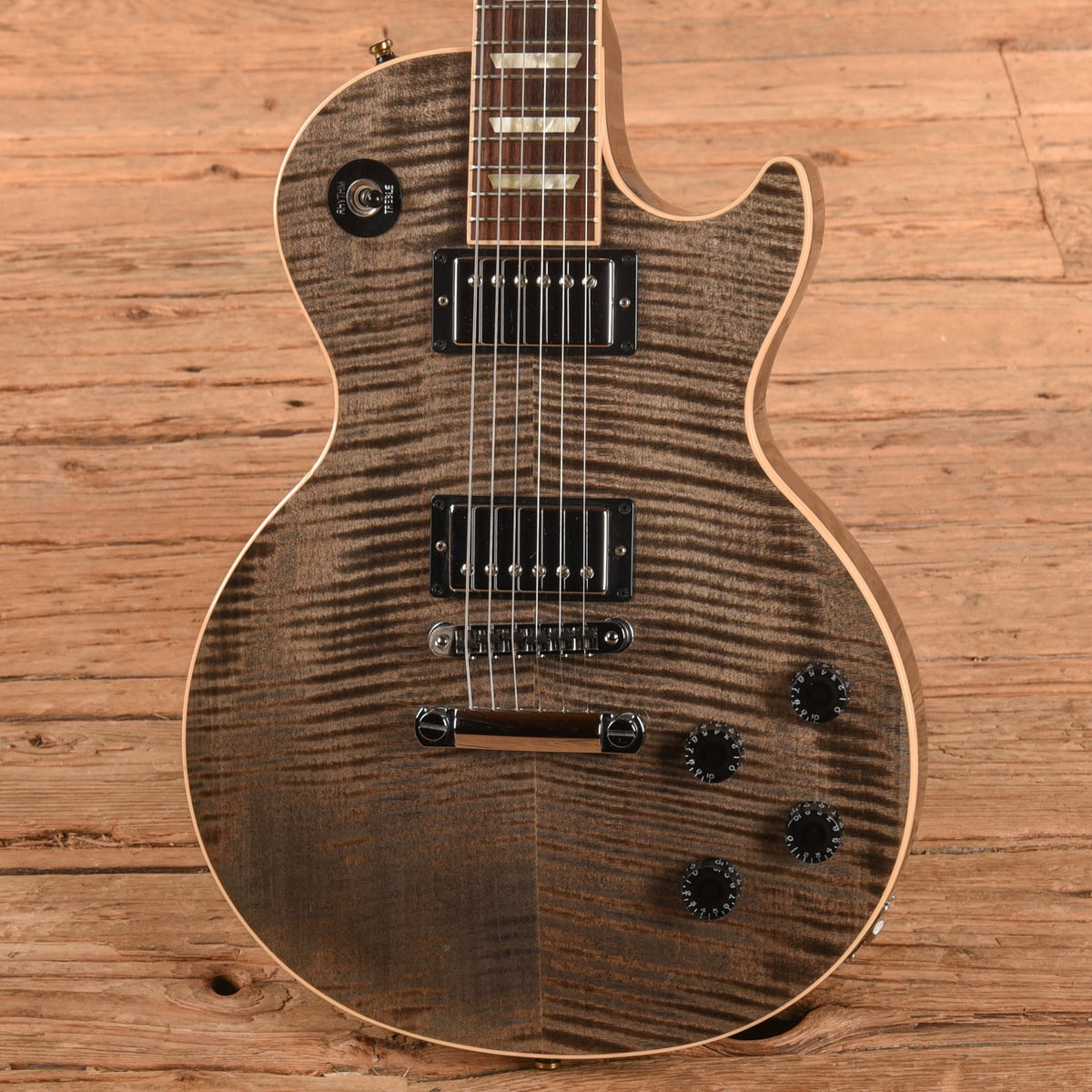Gibson Chad Kroeger Signature Blackwater Les Paul Transparent Black 2010 - View 2 | MusicMarket