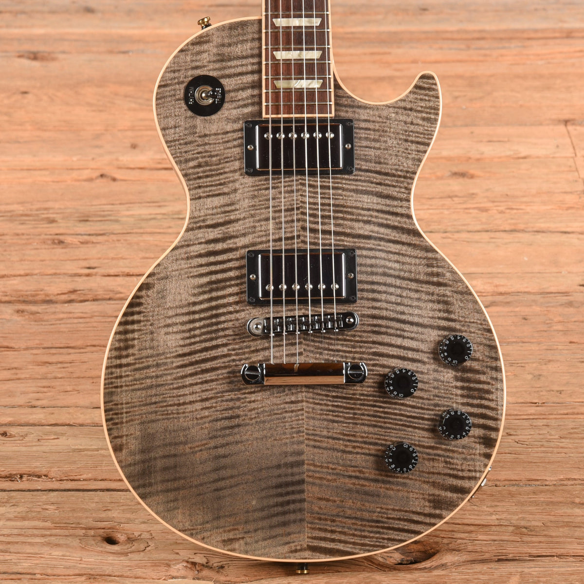 Gibson Chad Kroeger Signature Blackwater Les Paul Transparent Black 2010 - MusicMarket
