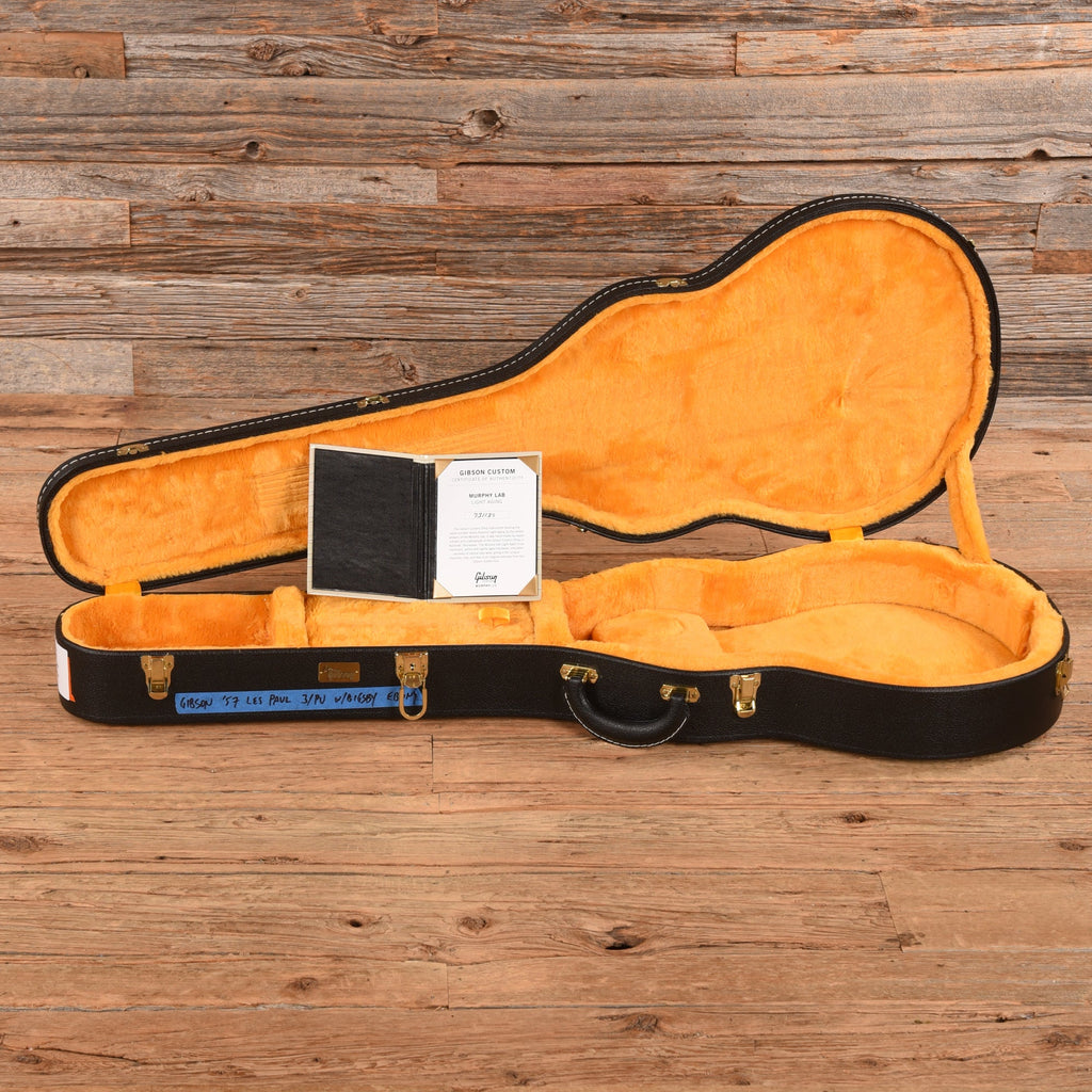 Gibson Custom 1957 Les Paul Custom 3-Pickup Bigsby Murphy Lab Light Aged Ebony 2023 - View 9 | MusicMarket