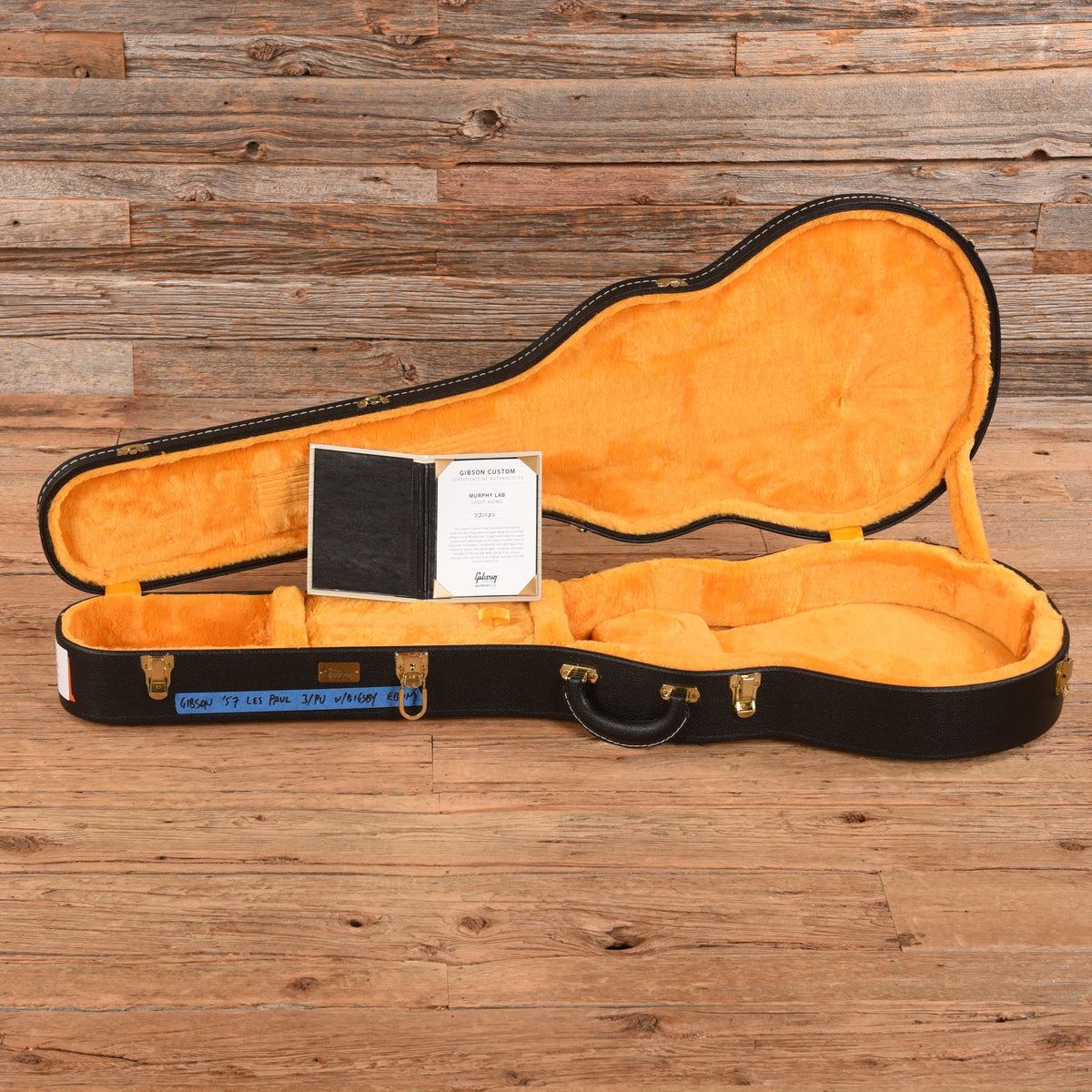 Gibson Custom 1957 Les Paul Custom 3-Pickup Bigsby Murphy Lab Light Aged Ebony 2023 - View 9 | MusicMarket
