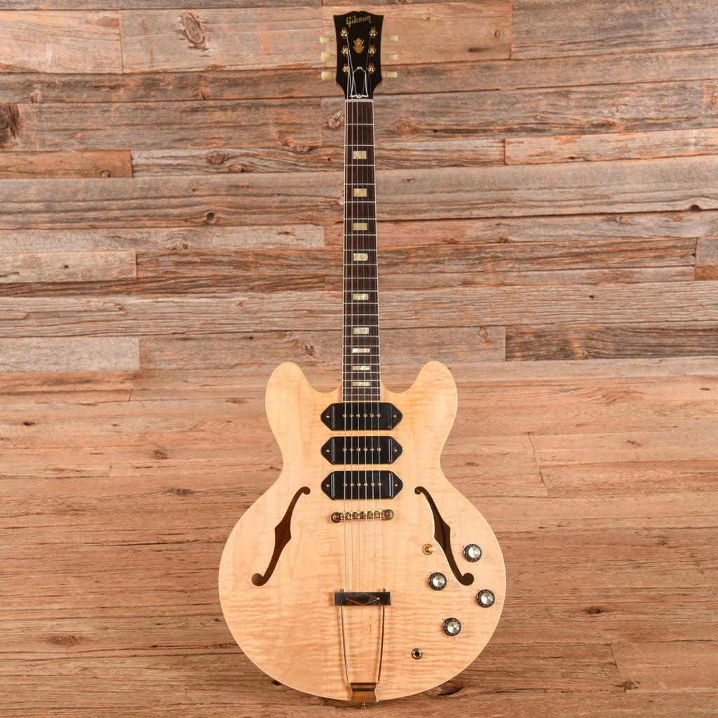 Gibson Custom 1964 ES-335 Semi-Hollow Triple P-90 Antique Natural 2021 - View 4 | MusicMarket