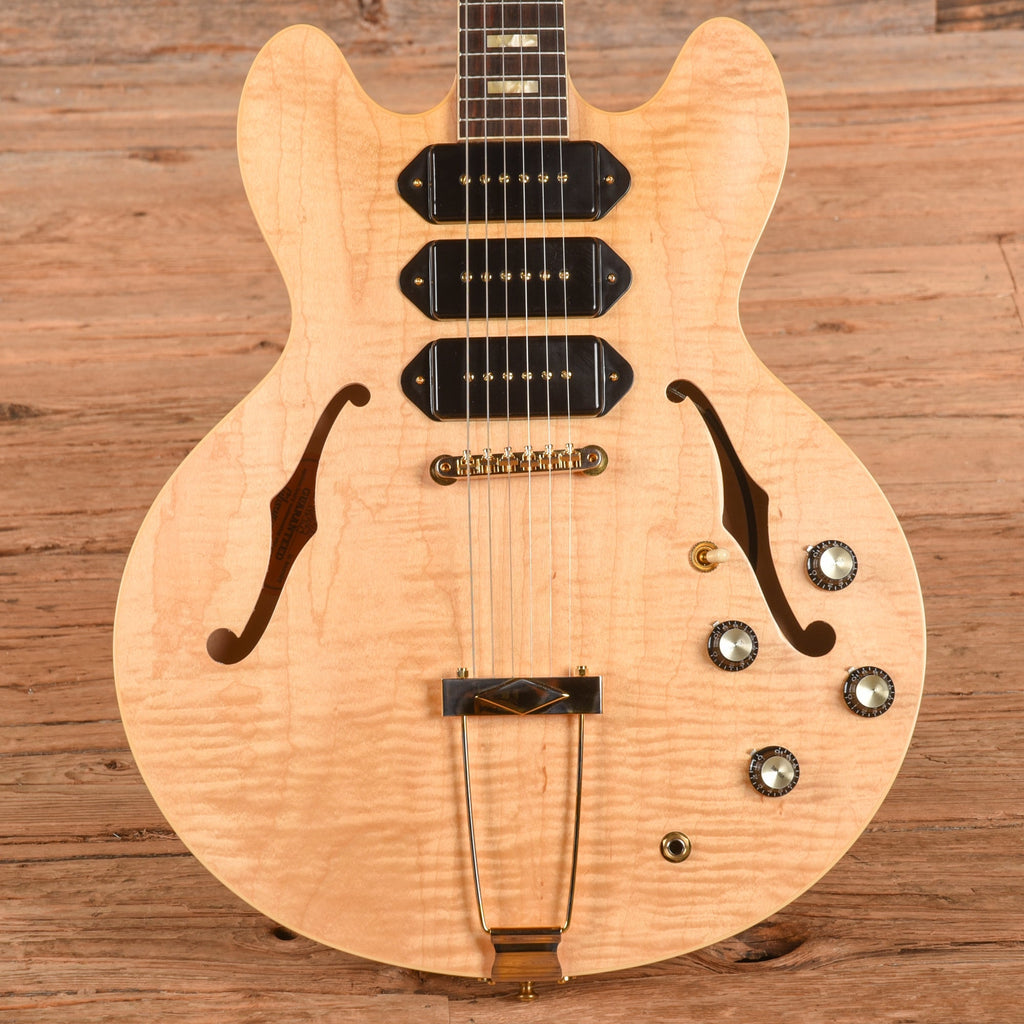 Gibson Custom 1964 ES-335 Semi-Hollow Triple P-90 Antique Natural 2021 - MusicMarket