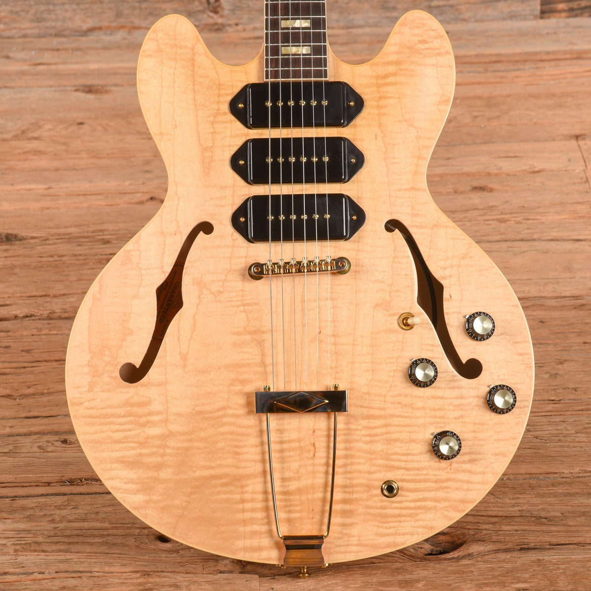Gibson Custom 1964 ES-335 Semi-Hollow Triple P-90 Antique Natural 2021 - MusicMarket