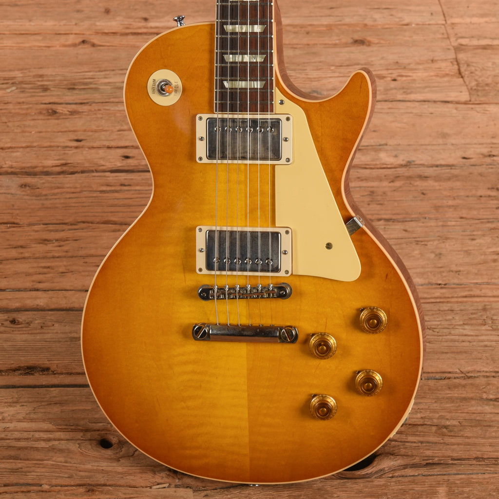 Gibson Custom '58 Les Paul Standard Reissue Lemon Burst 2023 - View 2 | MusicMarket