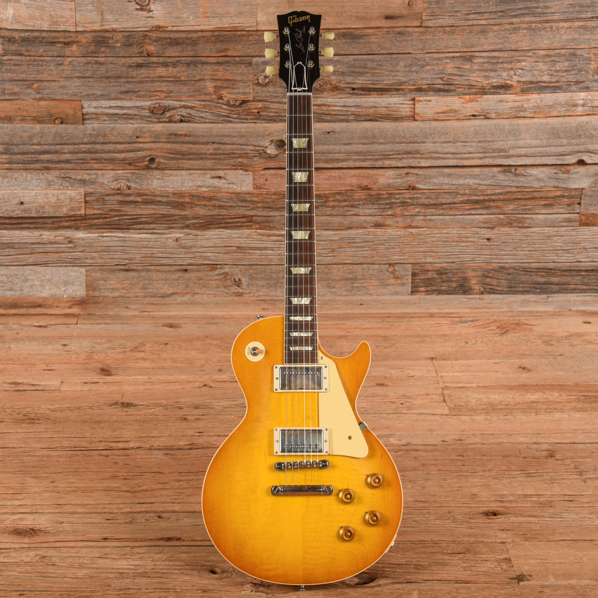 Gibson Custom '58 Les Paul Standard Reissue Lemon Burst 2023 - View 4 | MusicMarket