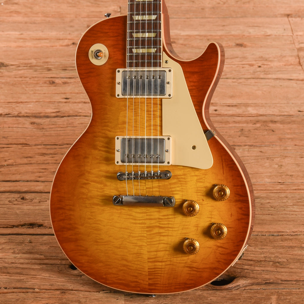 Gibson Custom '59 Les Paul Standard Reissue Iced Tea Burst 2020 - View 2 | MusicMarket