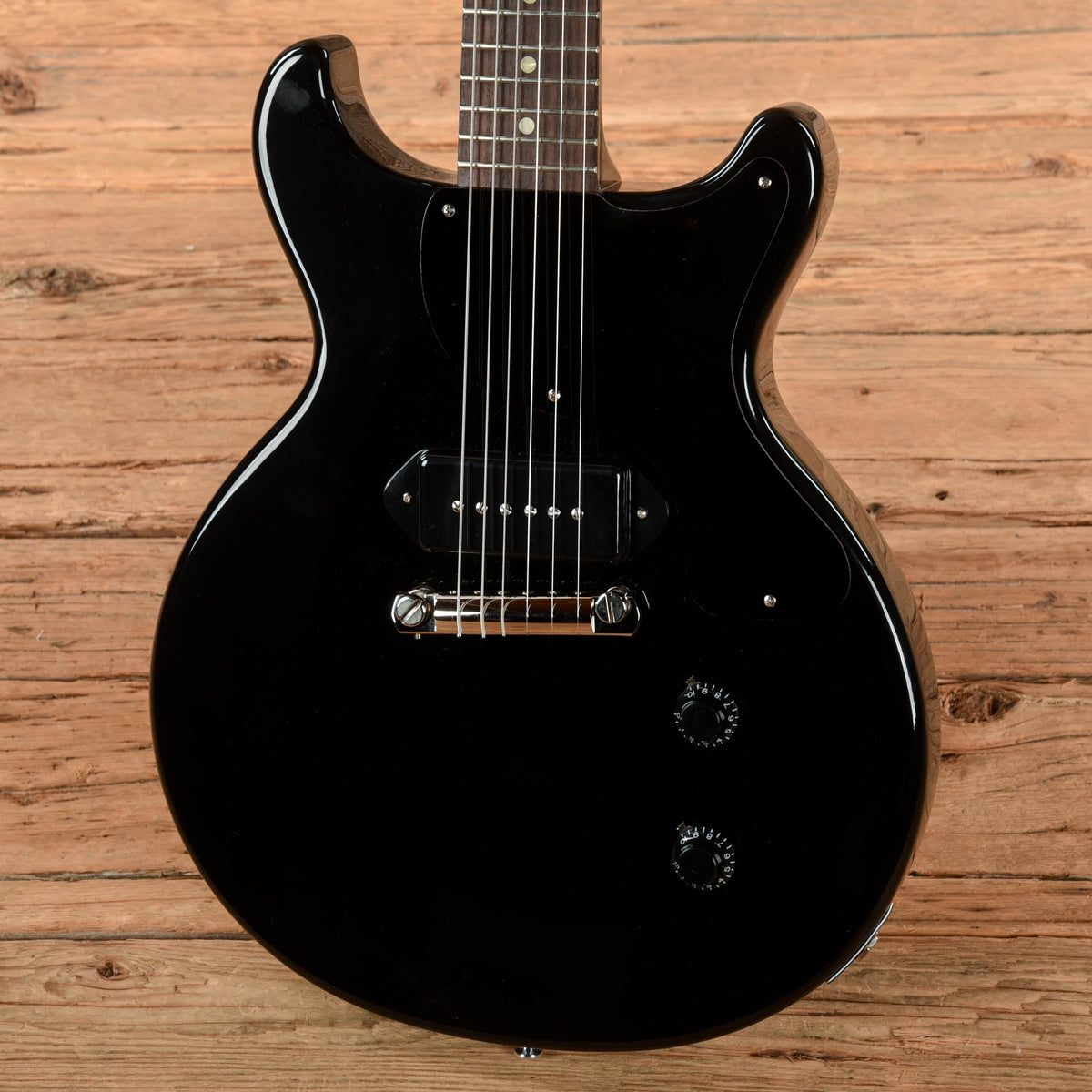 Gibson Custom Mod Shop Les Paul Junior Double Cut Ebony 2024 - MusicMarket