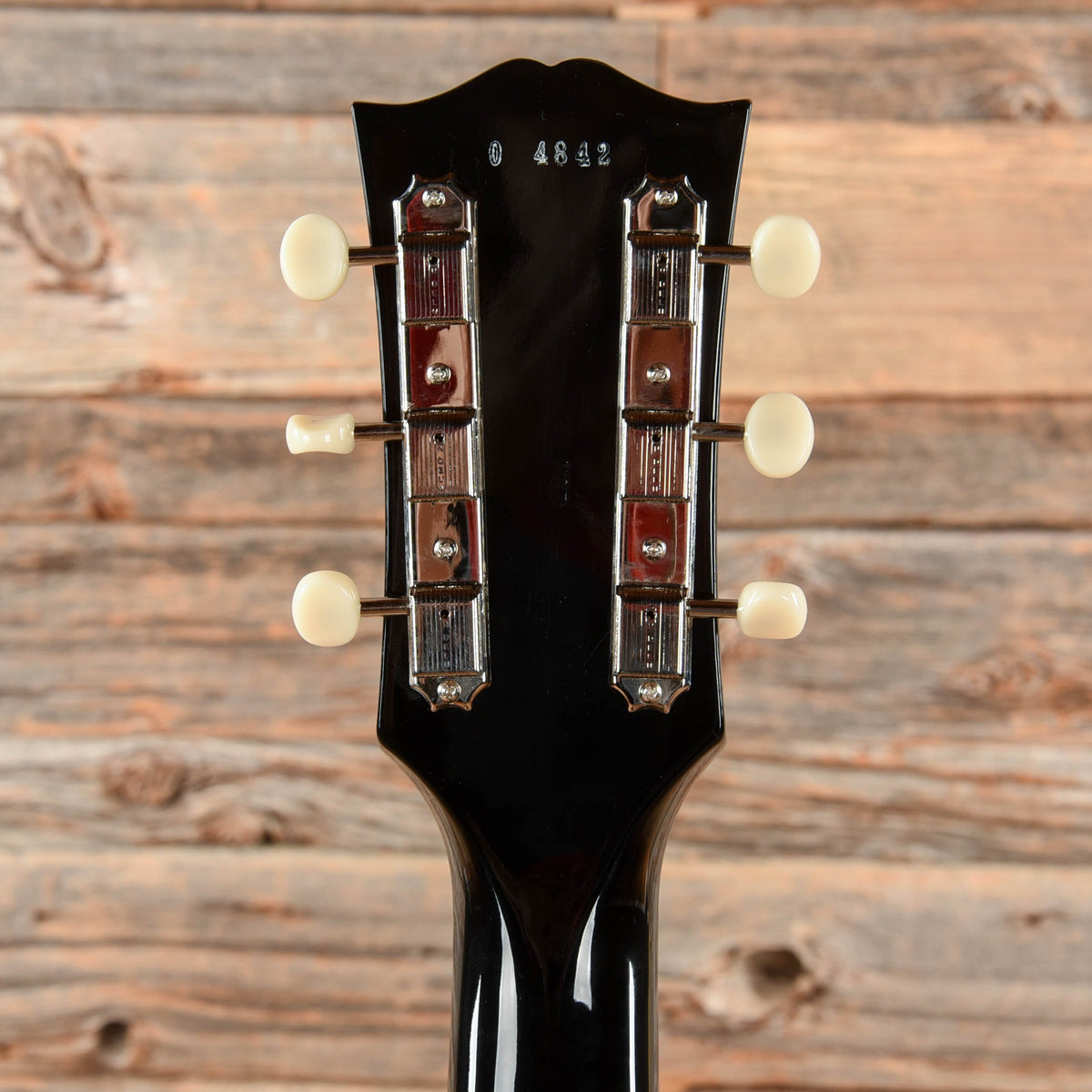Gibson Custom Mod Shop Les Paul Junior Double Cut Ebony 2024 - View 6 | MusicMarket