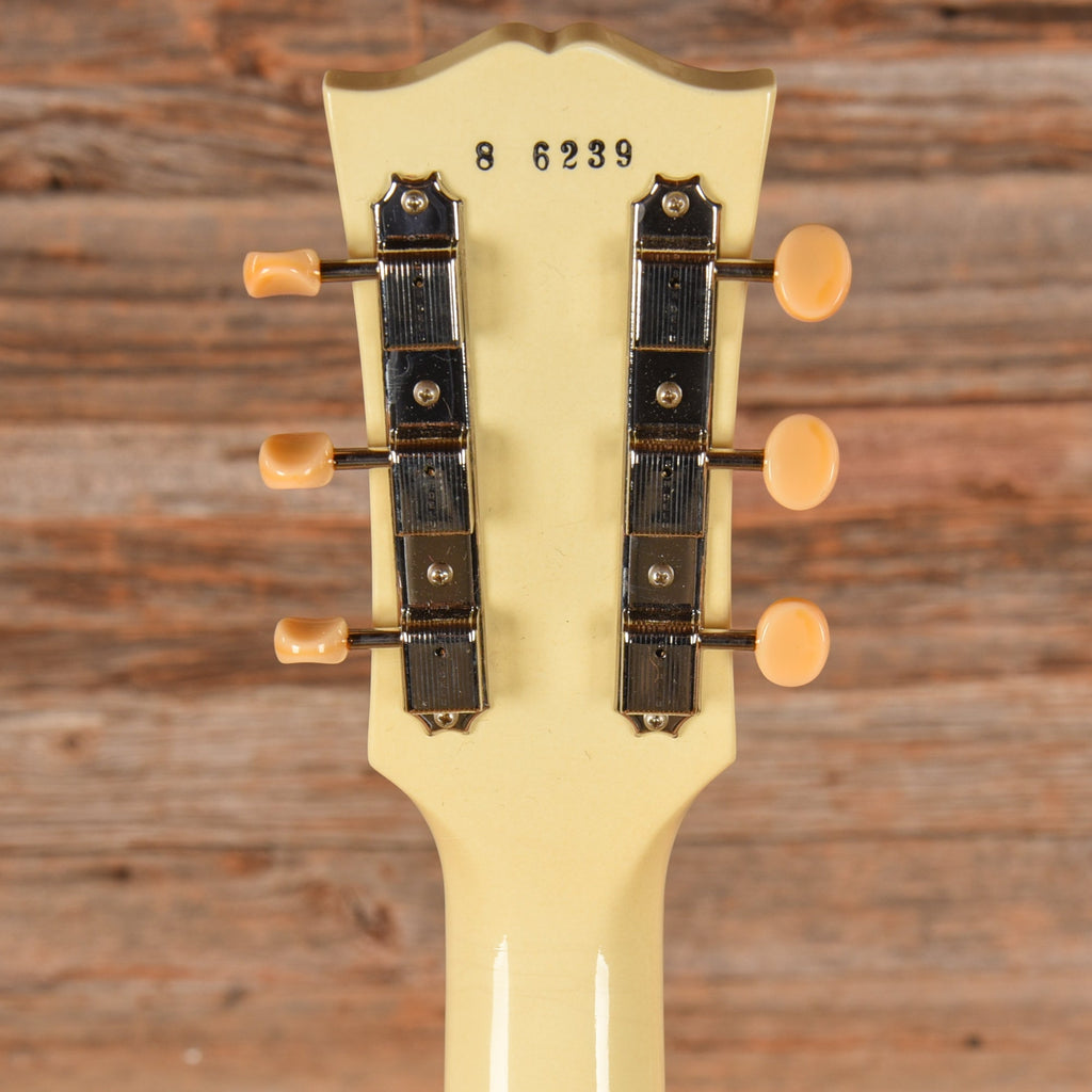 Gibson Custom Shop 1958 Les Paul Junior Double Cut Antique Antique White Murphy Lab Ultra Light Aged - View 7 |