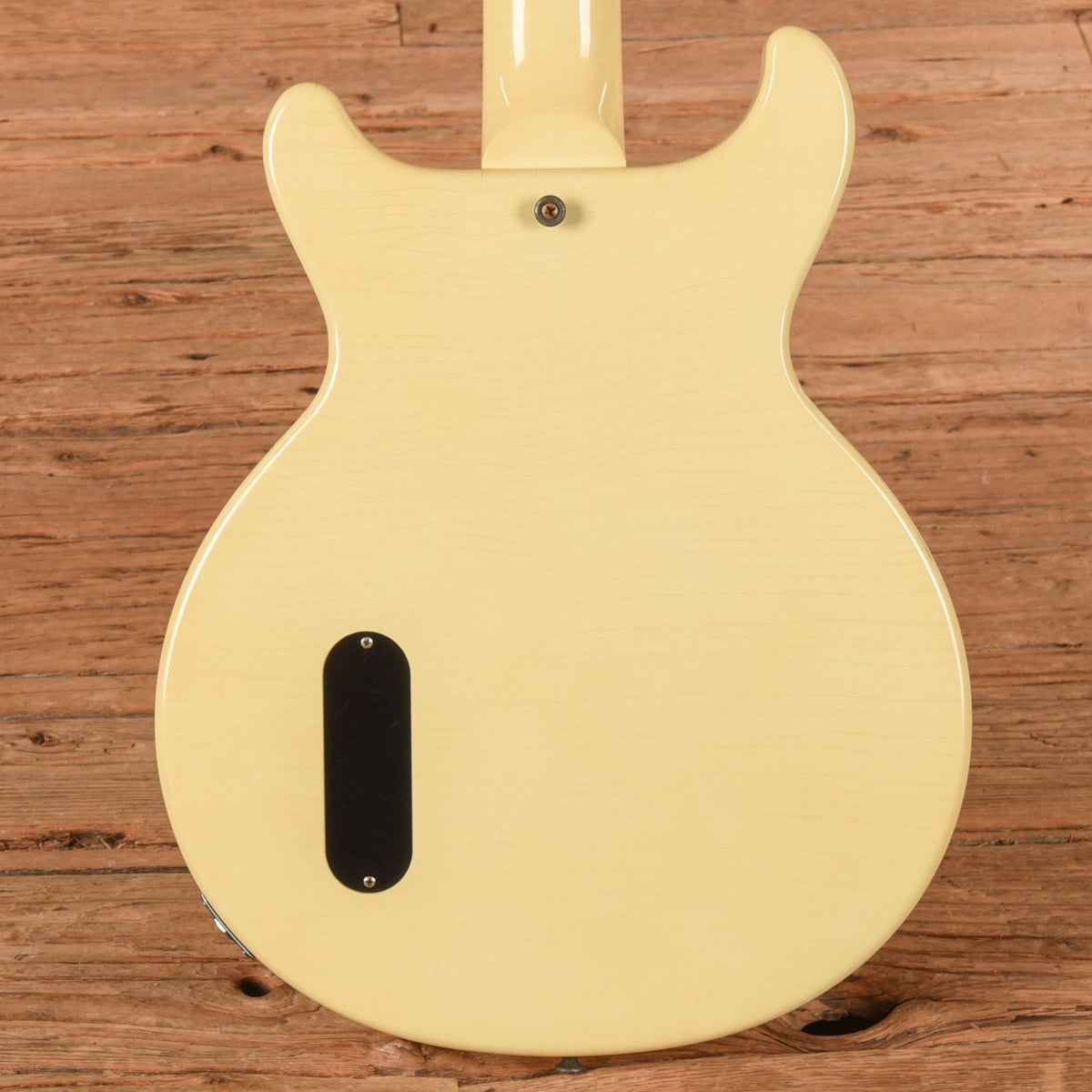 Gibson Custom Shop 1958 Les Paul Junior Double Cut Antique Antique White Murphy Lab Ultra Light Aged - View 3 |