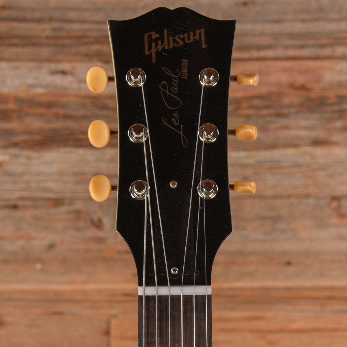 Gibson Custom Shop 1958 Les Paul Junior Double Cut Antique Antique White Murphy Lab Ultra Light Aged - View 6 |