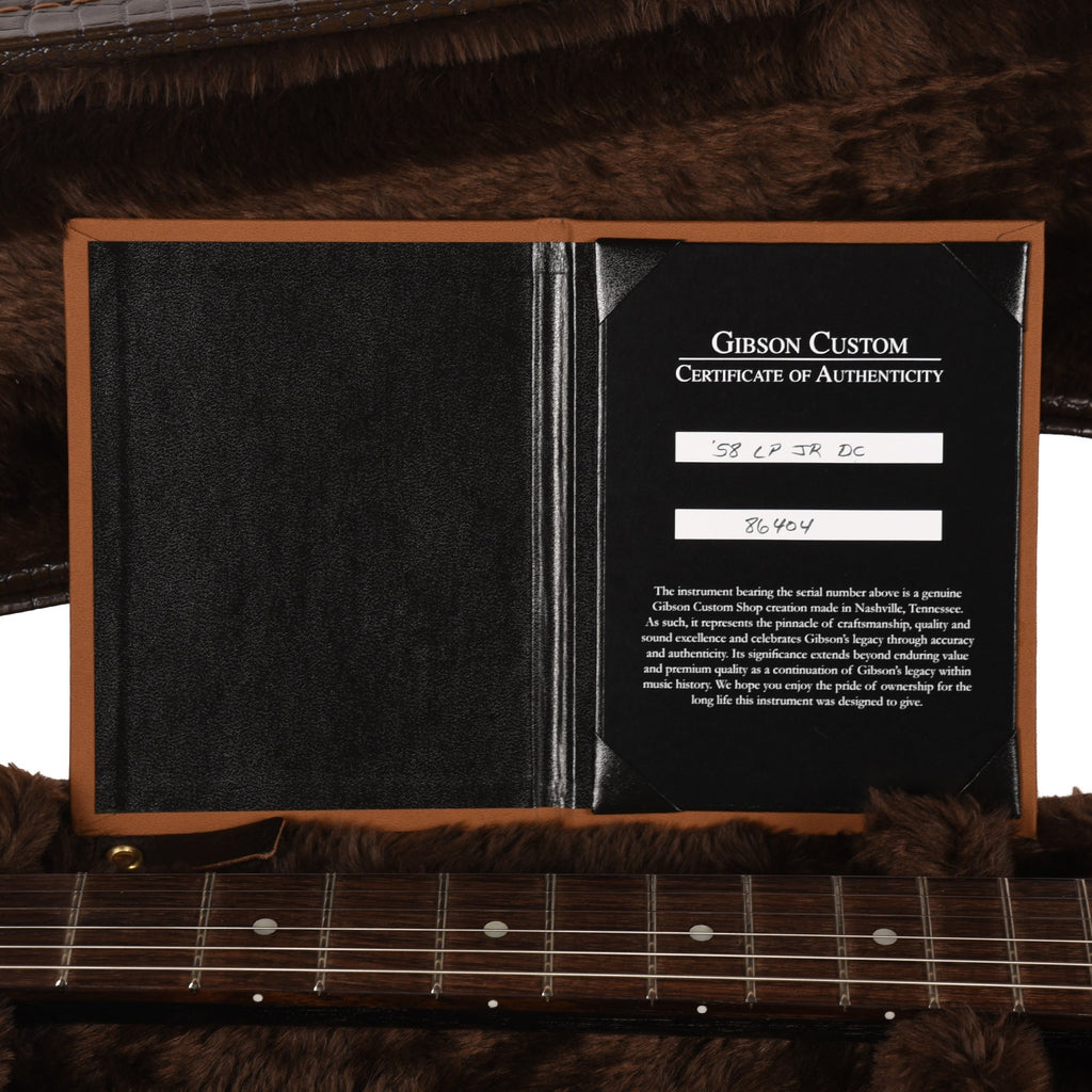 Gibson Custom Shop 1958 Les Paul Junior Double Cut TV Silver Fox VOS - View 9 | MusicMarket