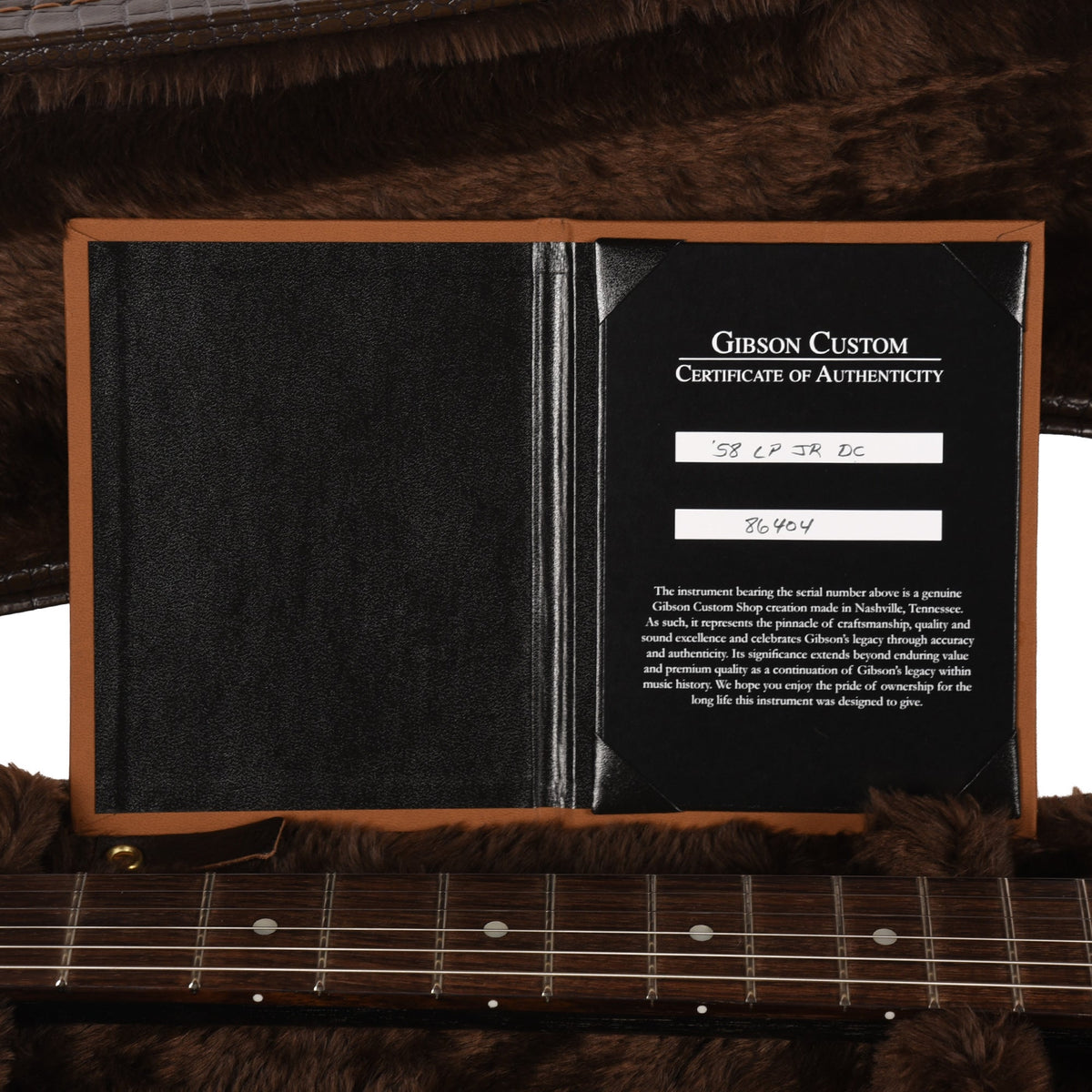 Gibson Custom Shop 1958 Les Paul Junior Double Cut TV Silver Fox VOS - View 9 | MusicMarket