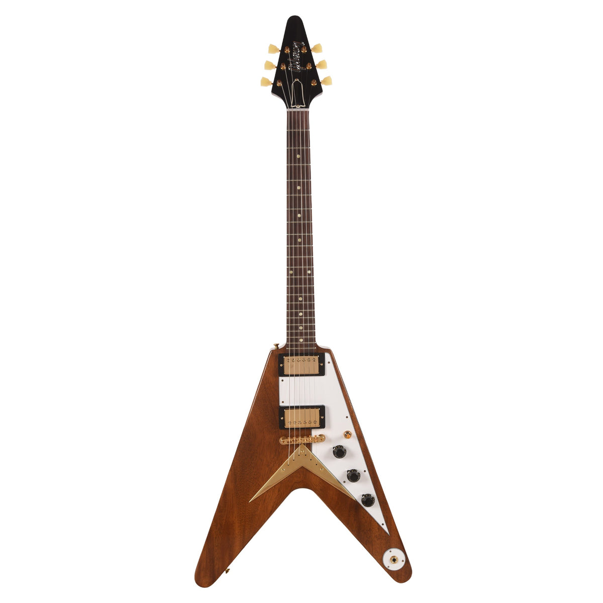 Gibson Custom Shop 1958 Mahogany Flying V Reissue Antique Natural VOS - View 4 | MusicMarket