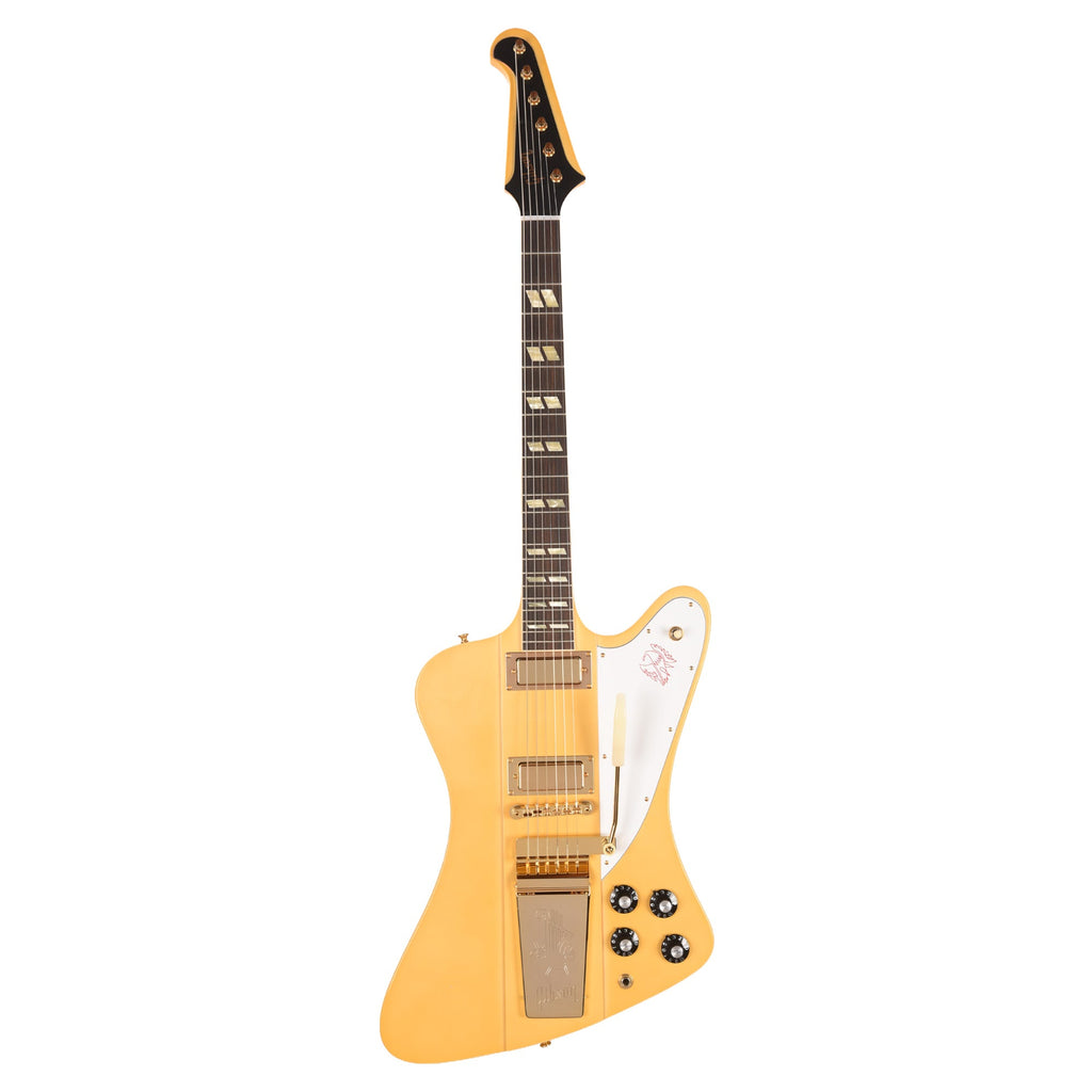 Gibson Custom Shop 1963 Firebird V Heavy Antique White VOS w/Maestro - View 4 | MusicMarket