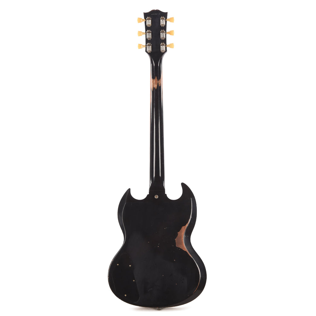 Gibson Custom Shop 1964 SG Standard Antique Dark Oxblood Heavy Aged w/Maestro Vibrola & Custom "S" Buckers - View