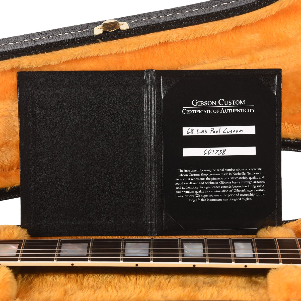 Gibson Custom Shop 1968 Les Paul Custom "CME Spec" Ebony VOS w/Chambered Body - View 9 | MusicMarket