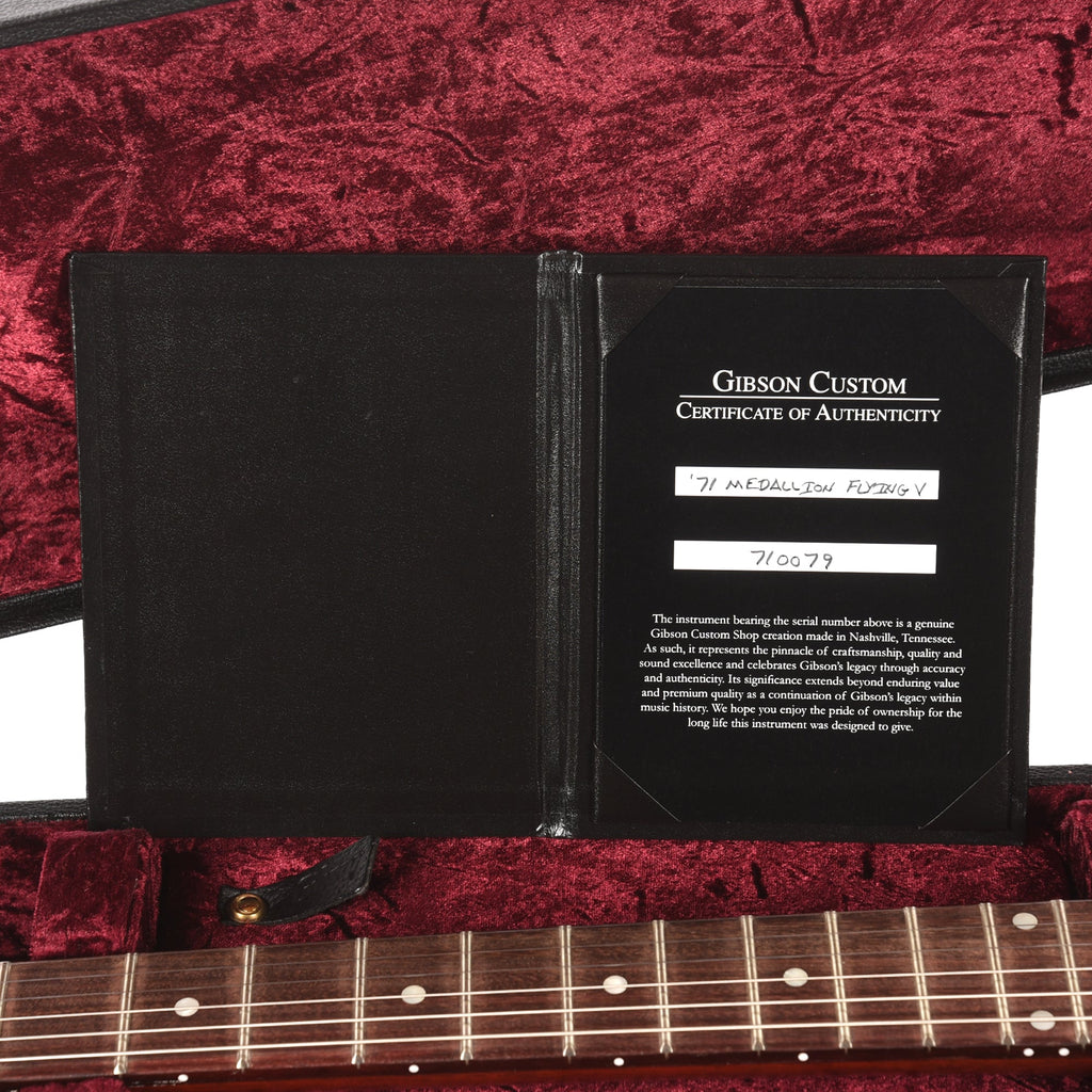 Gibson Custom Shop 1971 Flying V Medallion Reissue Medallion Cherry - View 9 | MusicMarket