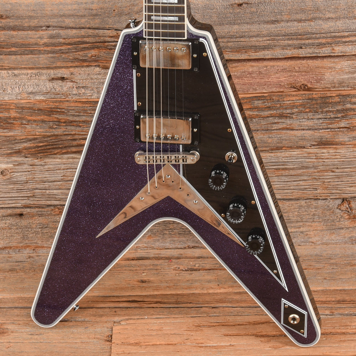 Gibson Custom Shop Flying V Custom Purple Sparkle 2024 - MusicMarket