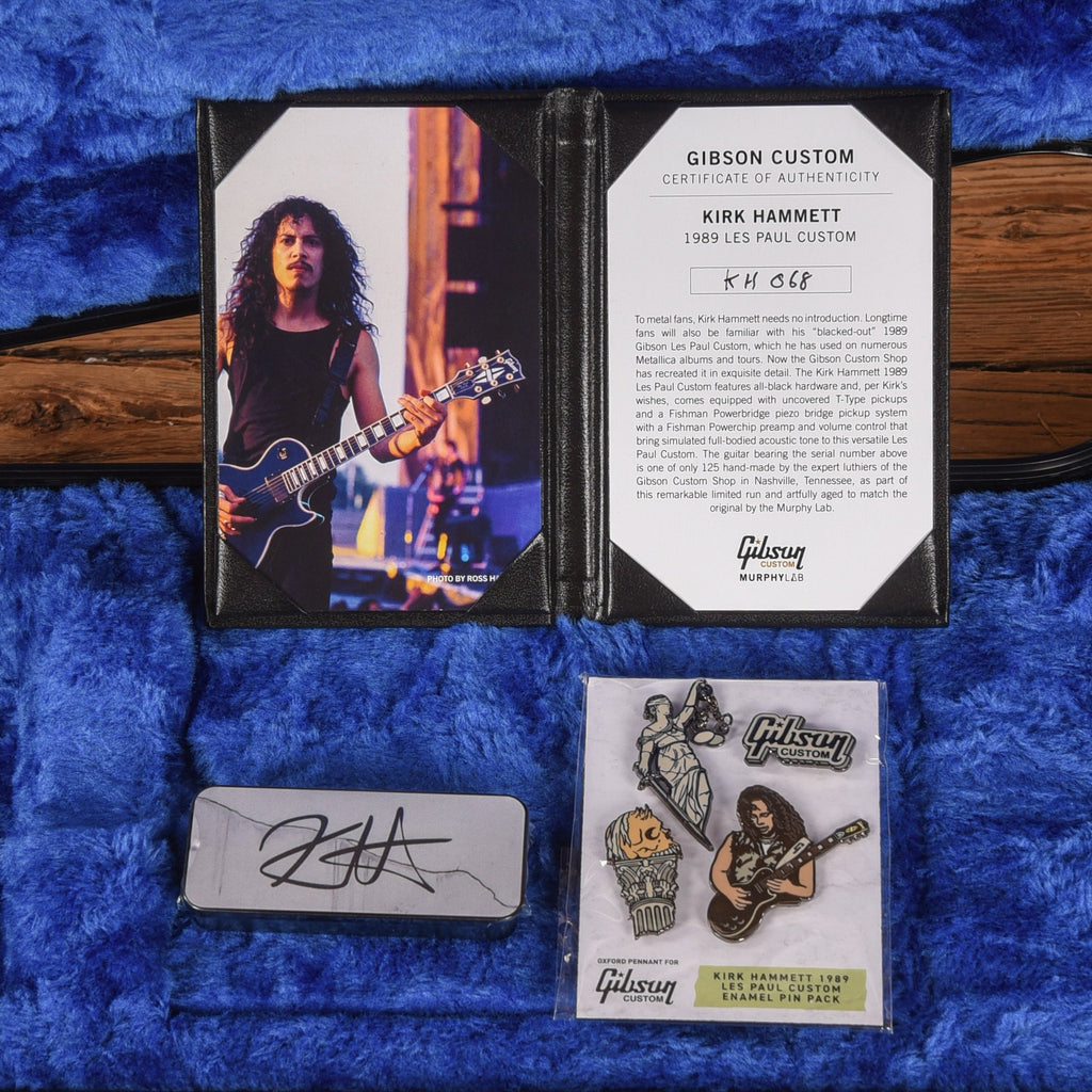 Gibson Custom Shop Kirk Hammett '89 Les Paul Custom Black 2023 - View 10 | MusicMarket
