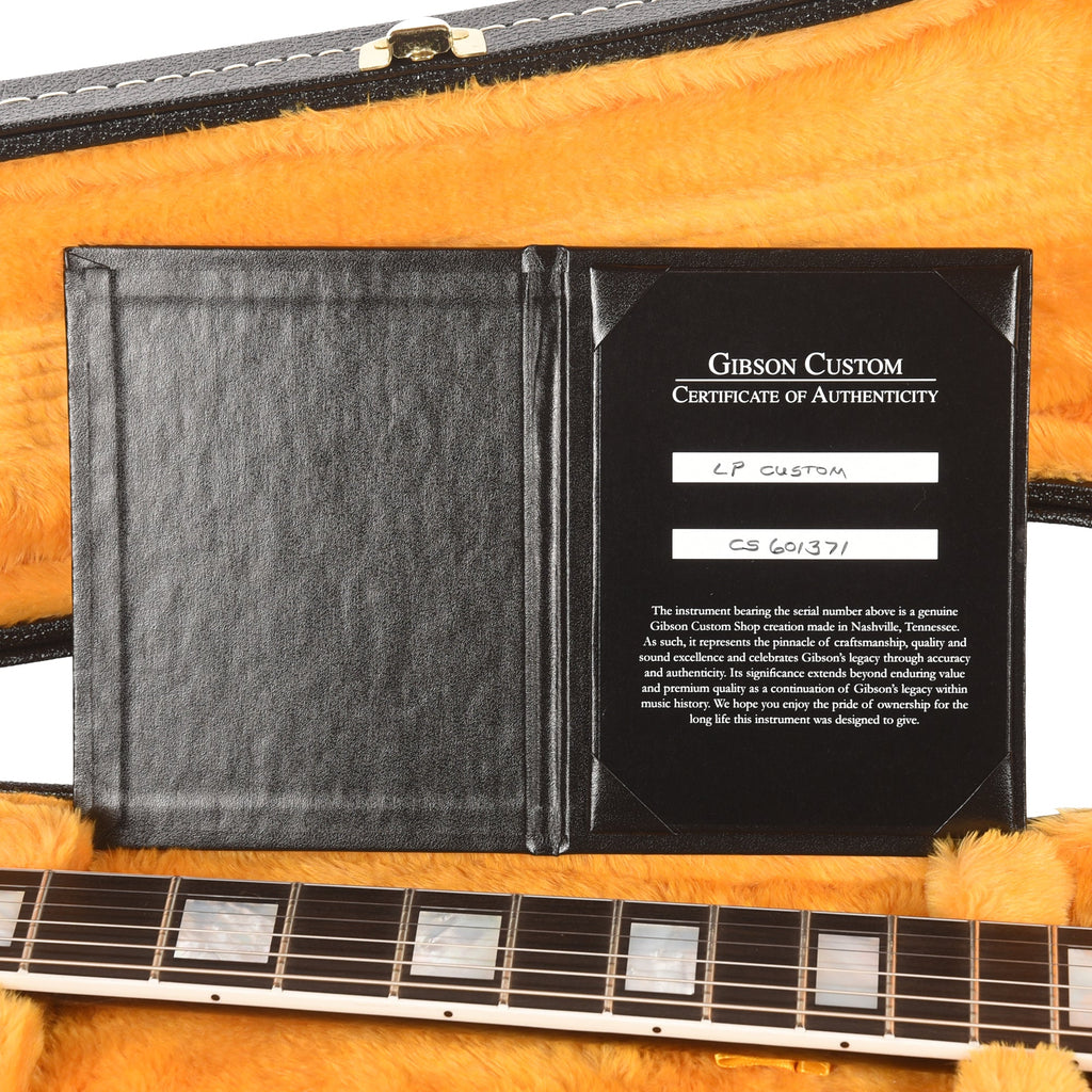 Gibson Custom Shop Les Paul Custom Long Scale Ebony - View 9 | MusicMarket
