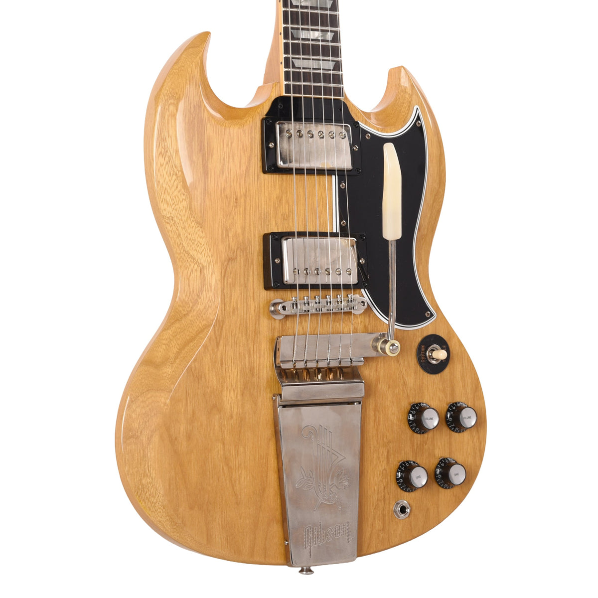 Gibson Custom Shop Limited Edition 1964 SG Standard Korina Reissue VOS Antique Natural w/Maestro Vibrola - MusicMarket