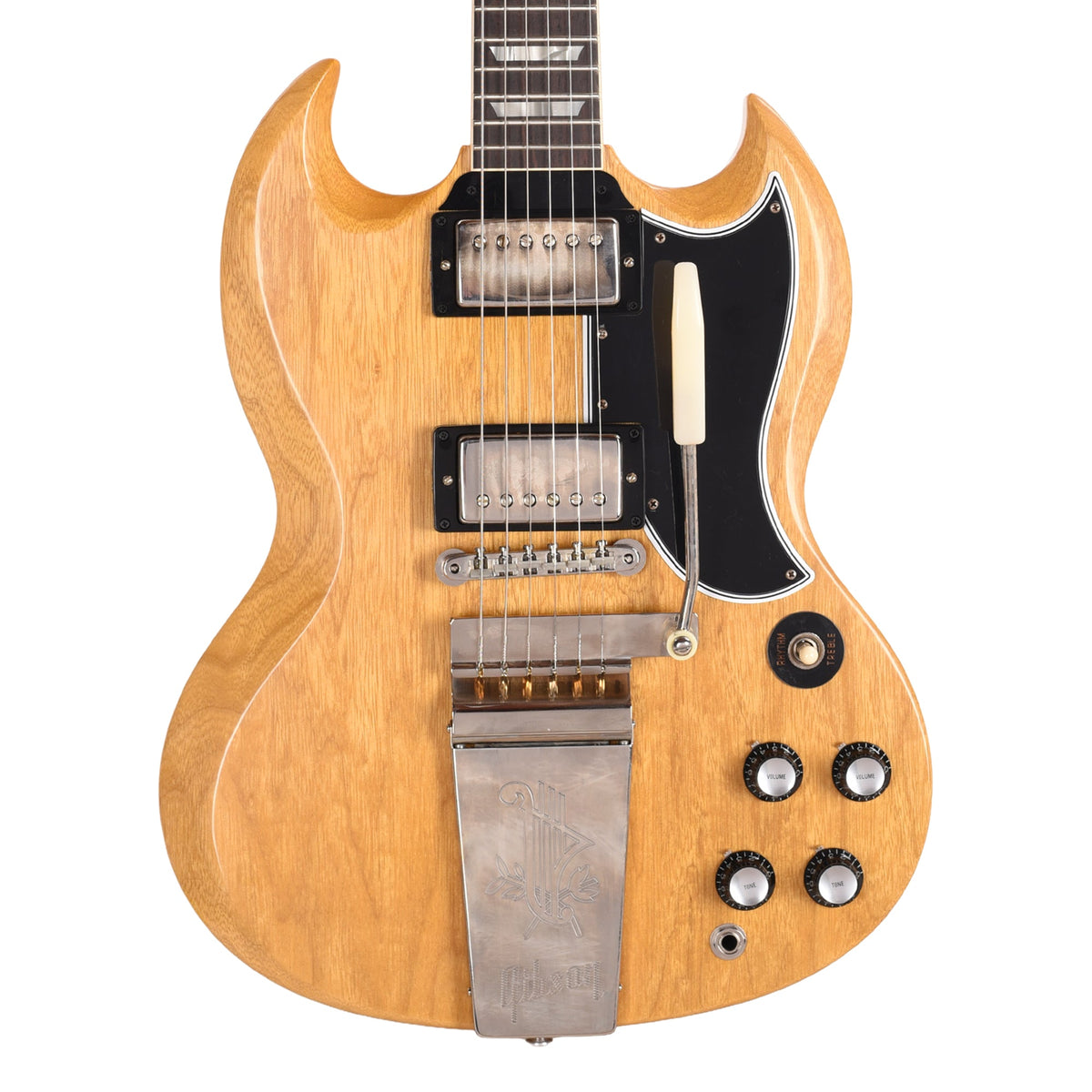 Gibson Custom Shop Limited Edition 1964 SG Standard Korina Reissue VOS Antique Natural w/Maestro Vibrola - View 2