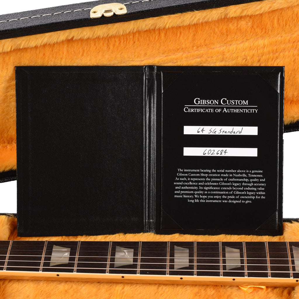 Gibson Custom Shop Limited Edition 1964 SG Standard Korina Reissue VOS Antique Natural w/Maestro Vibrola - View 9