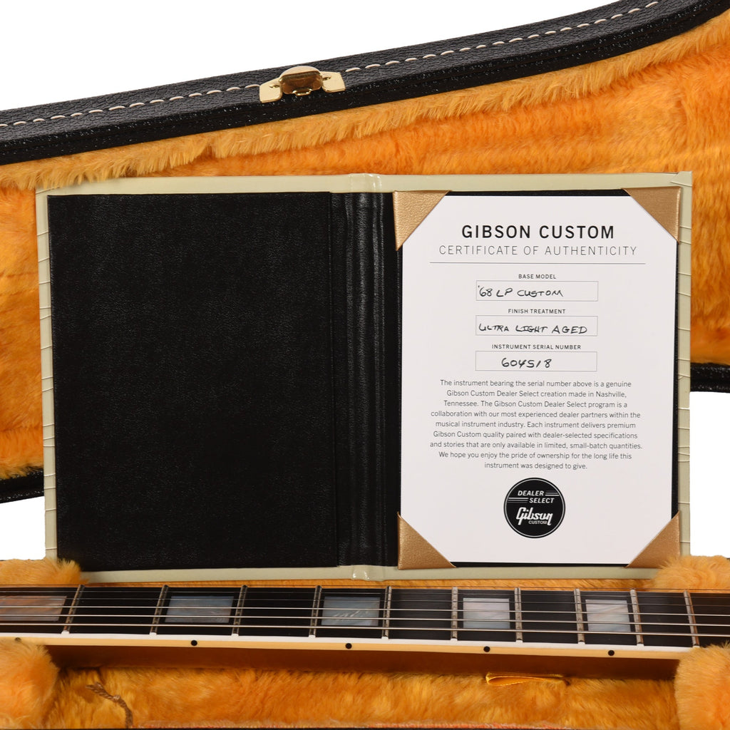 Gibson Custom Shop Limited Run 1968 Les Paul Custom Antique Double Gold Bigsby Murphy Lab Ultra Light Aged