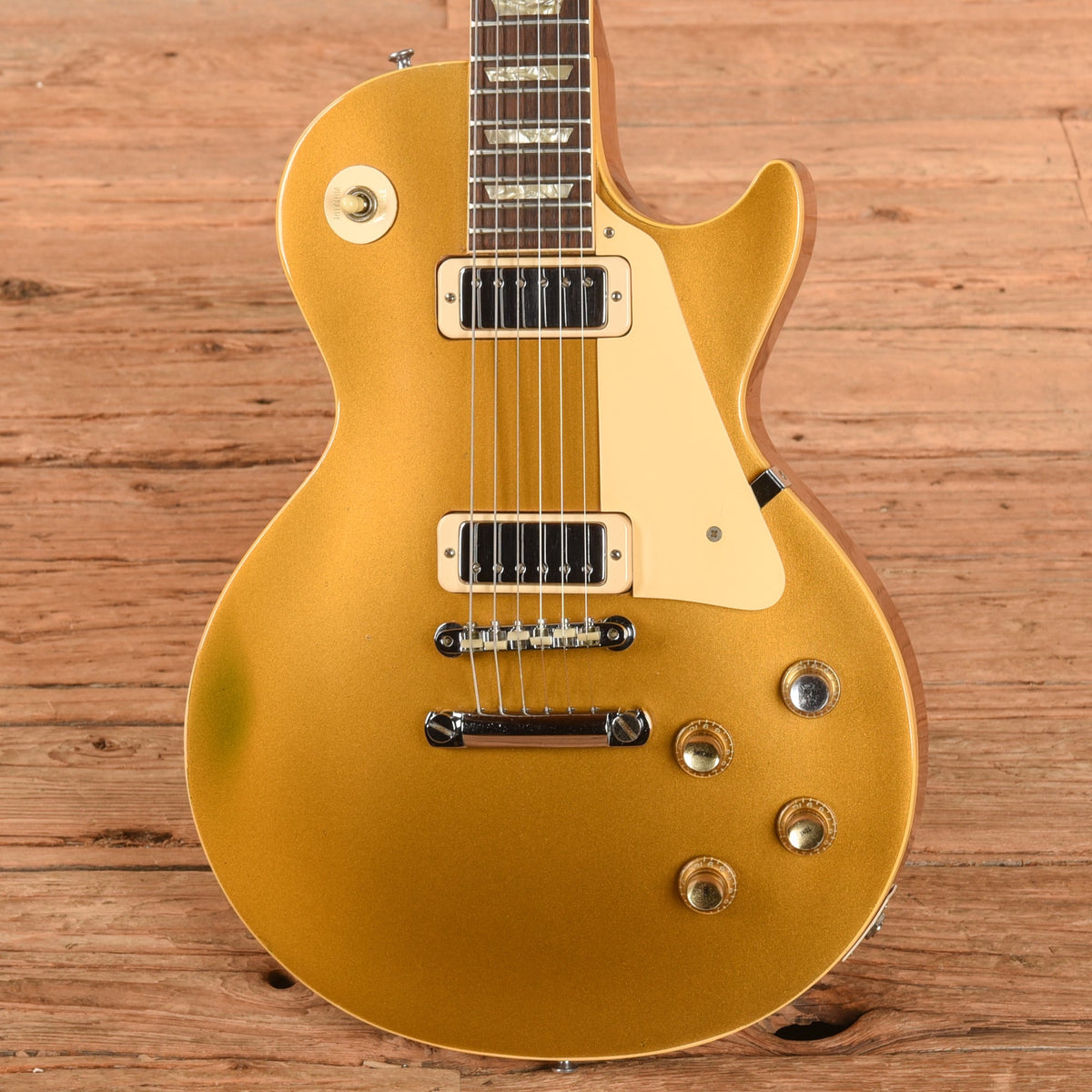 Gibson Les Paul Deluxe Goldtop 1971 - View 2 | MusicMarket