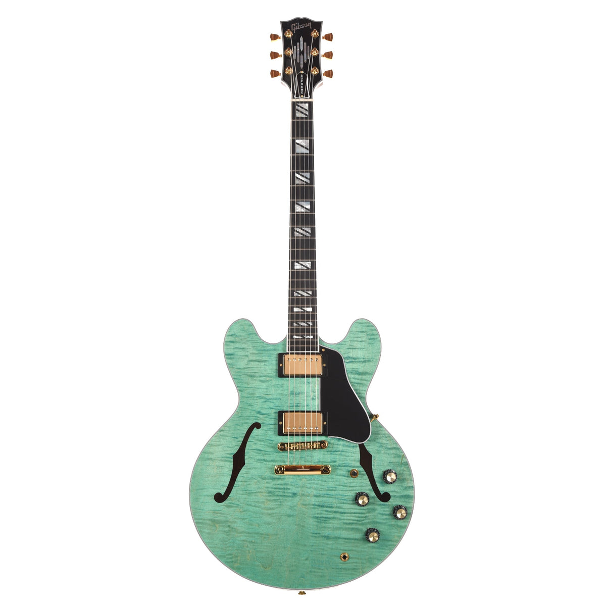 Gibson Modern ES Supreme AAA Maple Seafoam Green - View 4 | MusicMarket