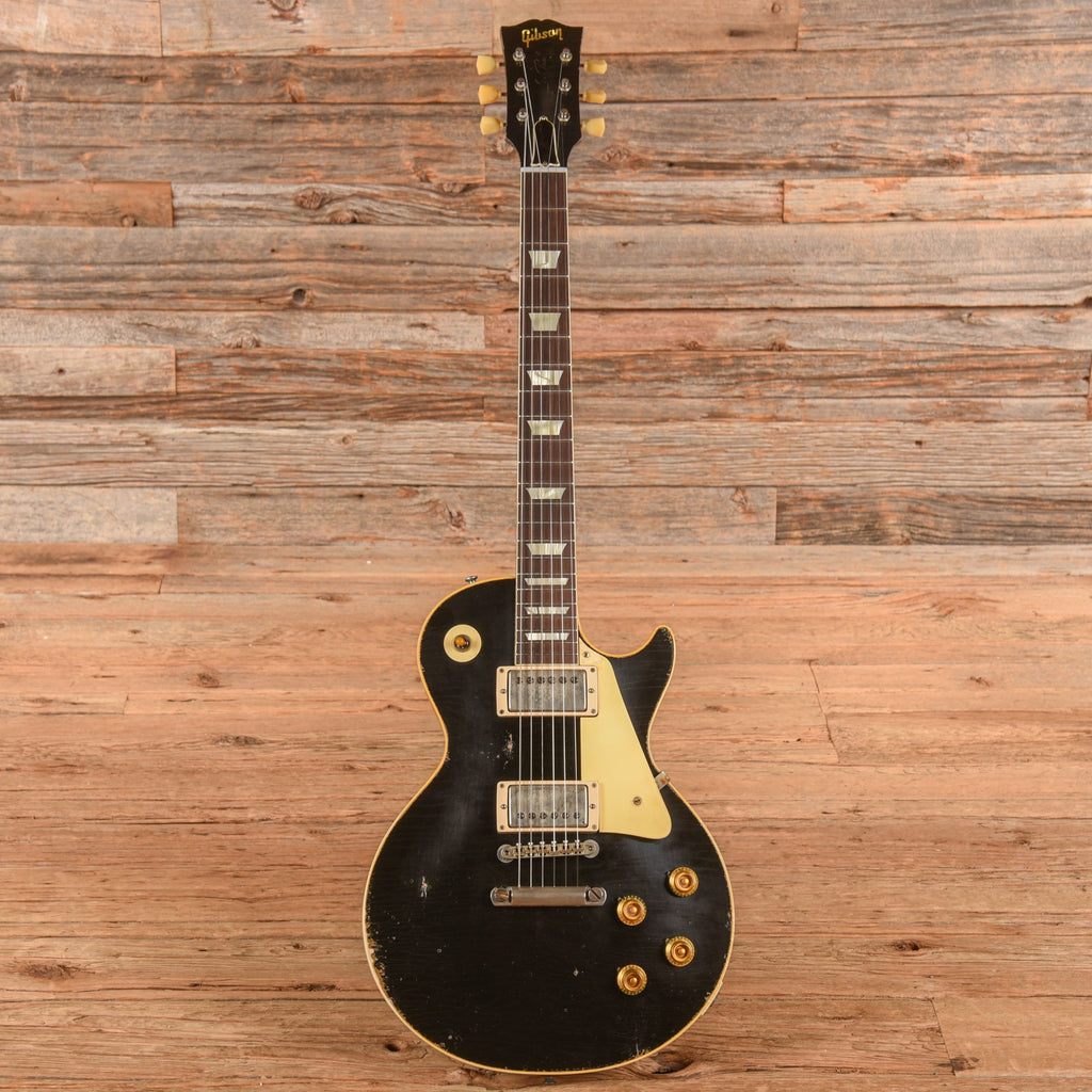 Gibson Murphy Lab '57 Les Paul Reissue Heavy Aged Ebony over Gold - View 4 | MusicMarket
