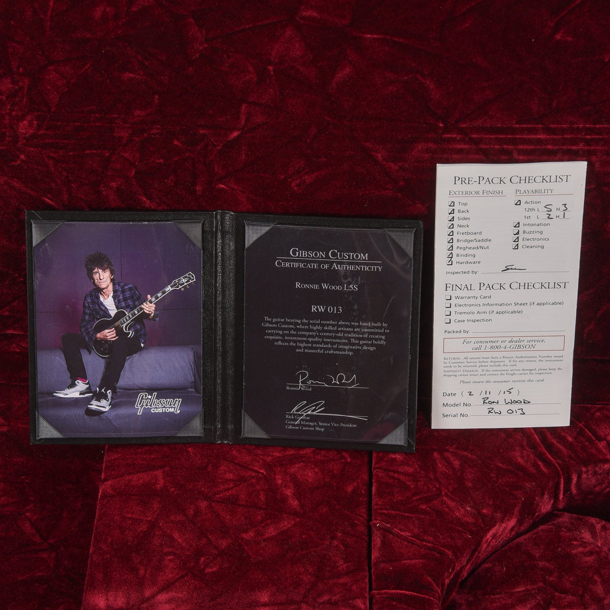 Gibson Ronnie Wood L5-S Black 2015 - View 10 | MusicMarket
