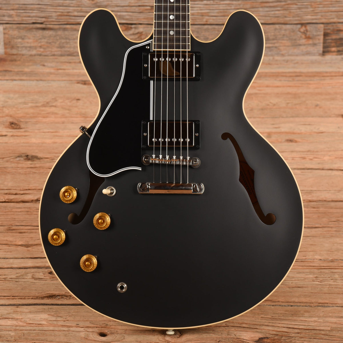 Gibson Custom 59 ES-335 Satin Satin Ebony 2021 LEFTY - MusicMarket