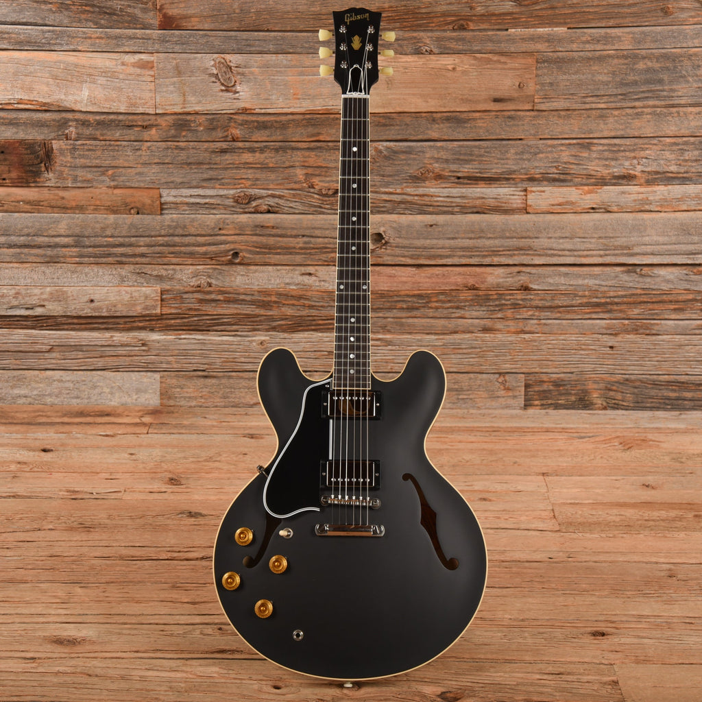 Gibson Custom 59 ES-335 Satin Satin Ebony 2021 LEFTY - View 4 | MusicMarket