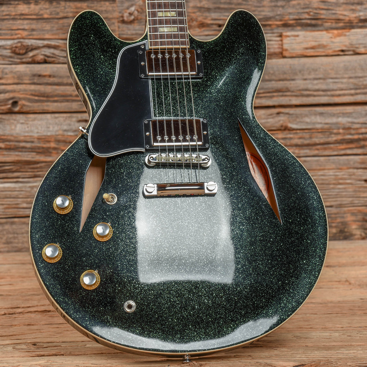 Gibson Custom 64 ES-335 Green Sparkle LEFTY - View 8 | MusicMarket